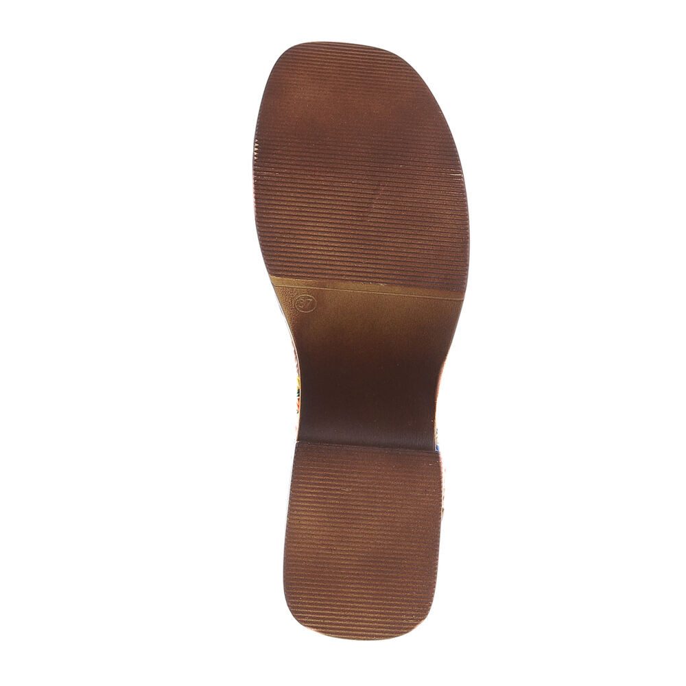 Ital-Design Damen Freizeit Plateausandaletten (86706786) Blockabsatz Sandalen & Sandaletten in Schwarz