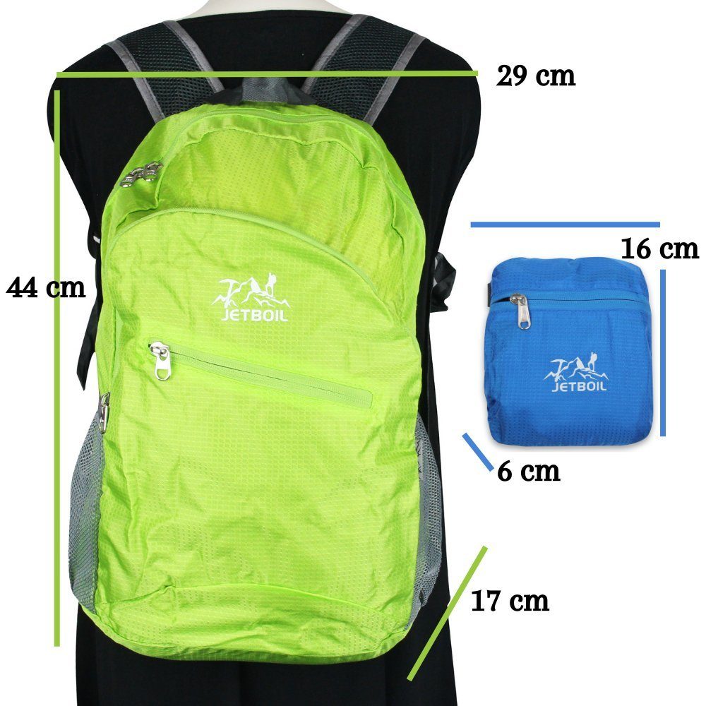 Frentree Rucksack Faltbar, Wasserdicht und sehr leicht, für Outdooraktivitäten geeignet, einfach zu verstauen