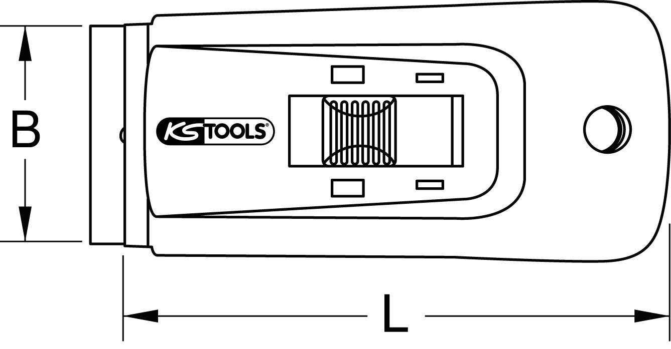 40mm Universalschaber KS Tools Plakettenschaber,