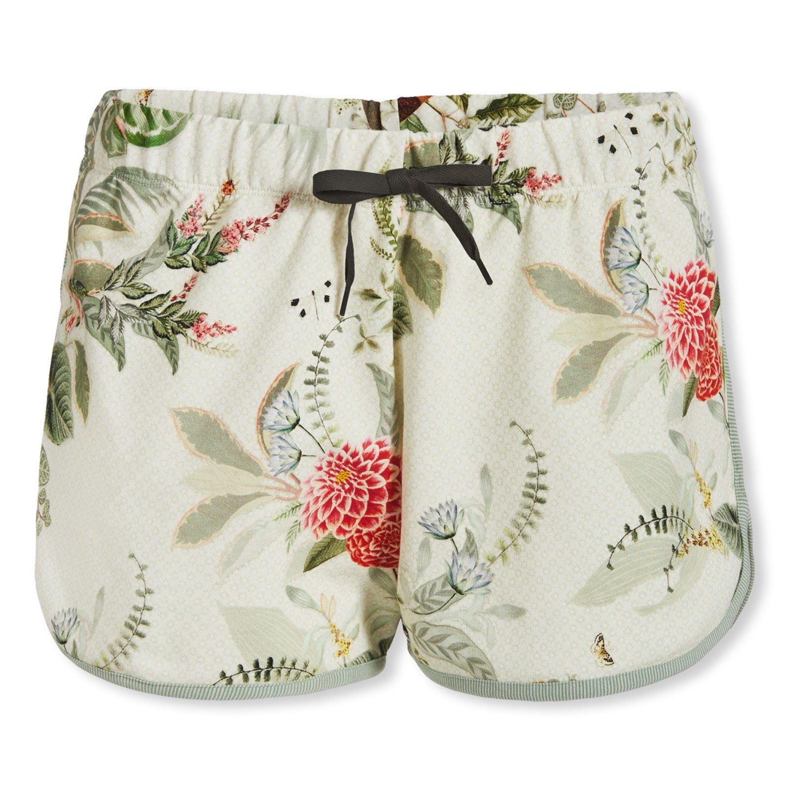 PiP Studio Pyjamashorts Bali Floris Short Trousers mit Zugband