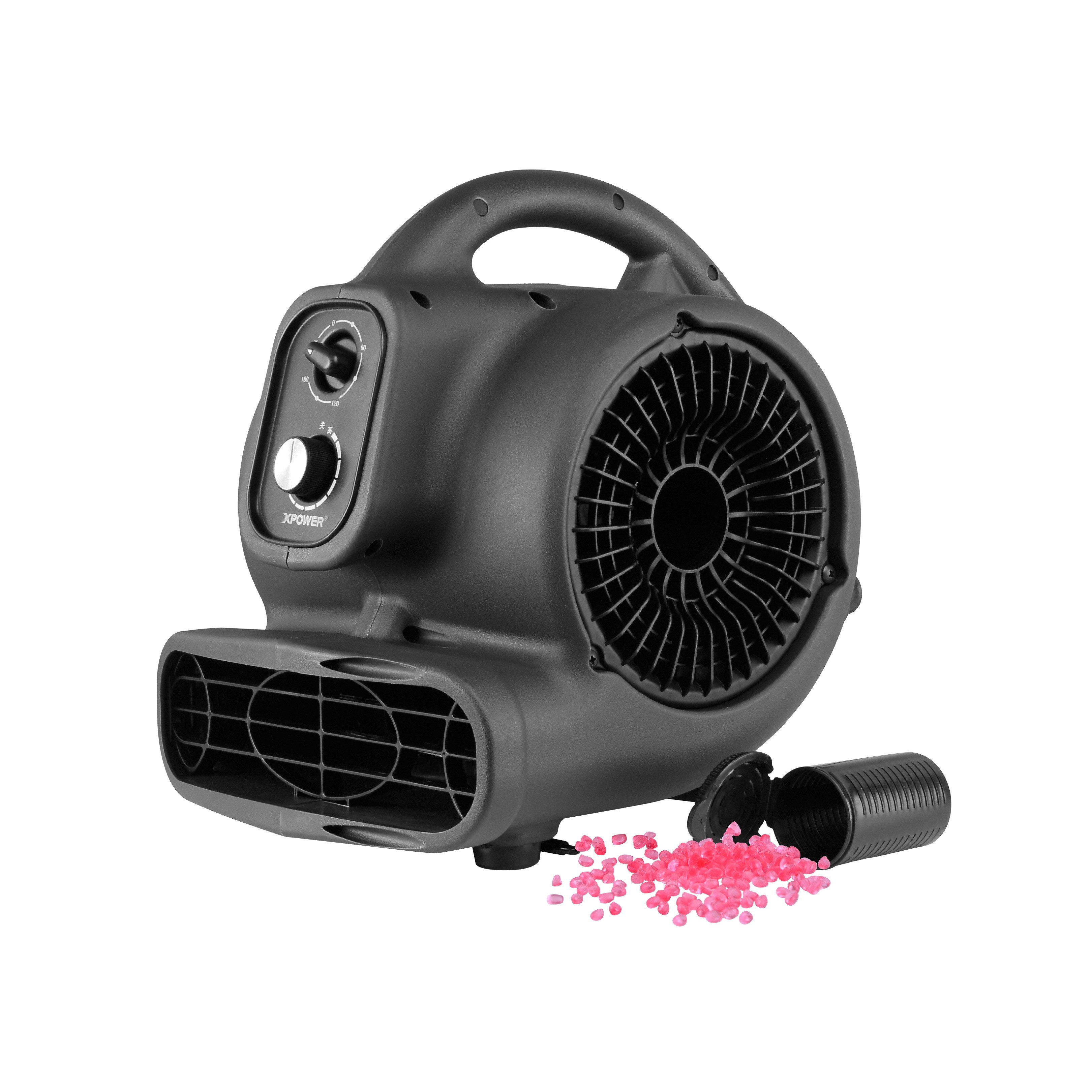 XPOWER Bodenventilator P-250DT Aromatherapie-Luftzirkulator Gebläse Slipper Getriebe 3H-Timer, Gleichstrom-bürstenloser Motor, Gangschaltung, 8Oz Aromaperlen
