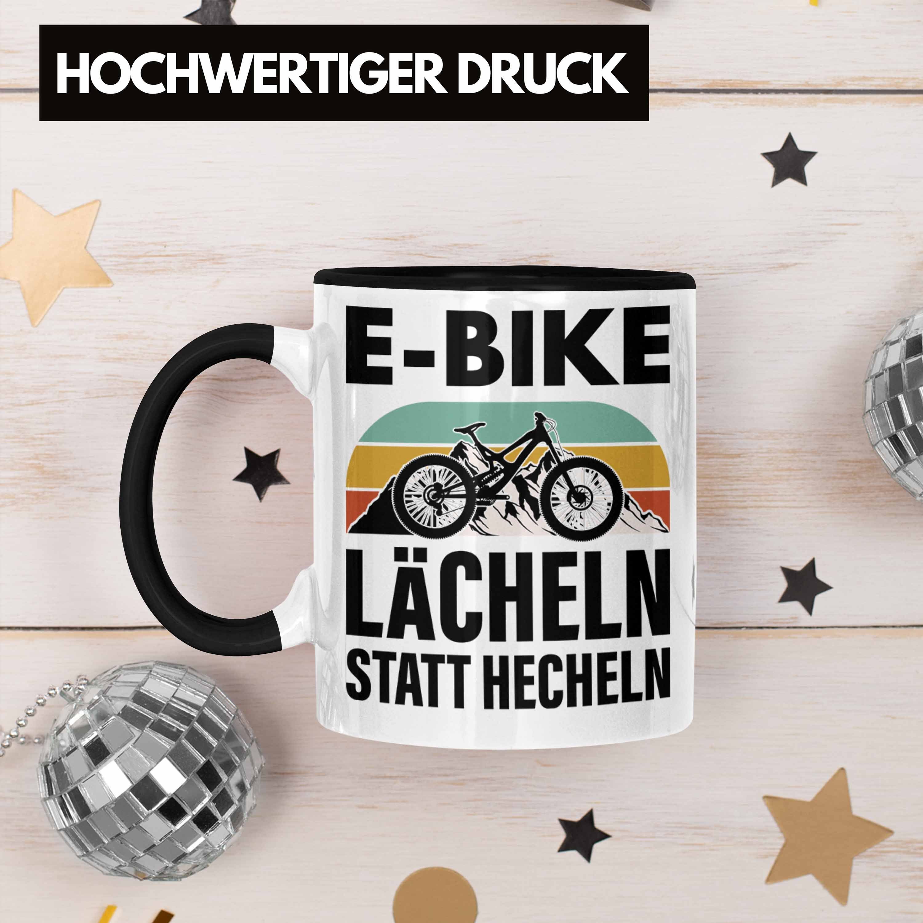 Spruch Ebike Schwarz E-Bike Elektrofahrrad Lustige Tasse Trendation Geschenk Geschenke Rentner Kaffeetasse Trendation Tasse mit -