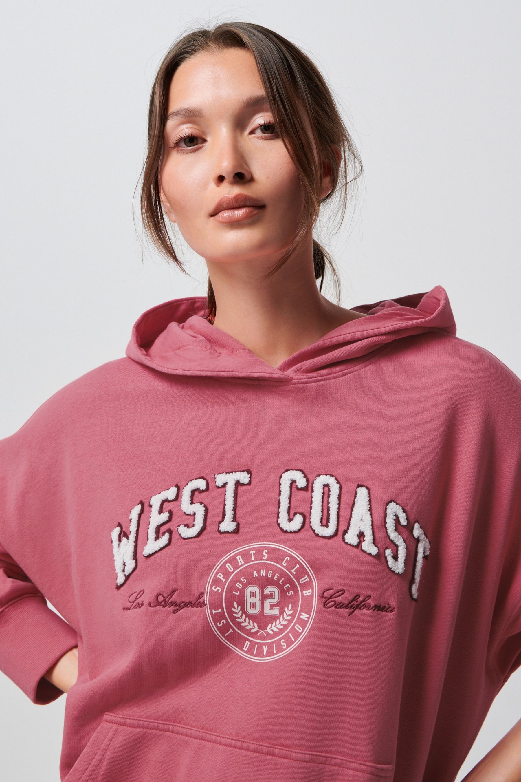 (1-tlg) West Kapuzensweatshirt Oversized-Kapuzensweatshirt Next Coast mit Grafik