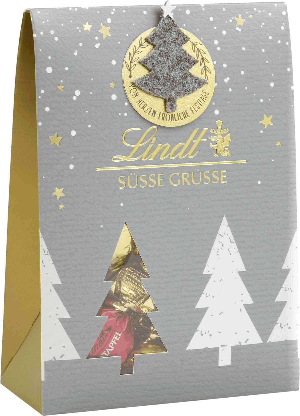 LINDT Schokolade, Lindt Hand Crafted Tasche mit Vollmilchschokolade 137g 3er Pack