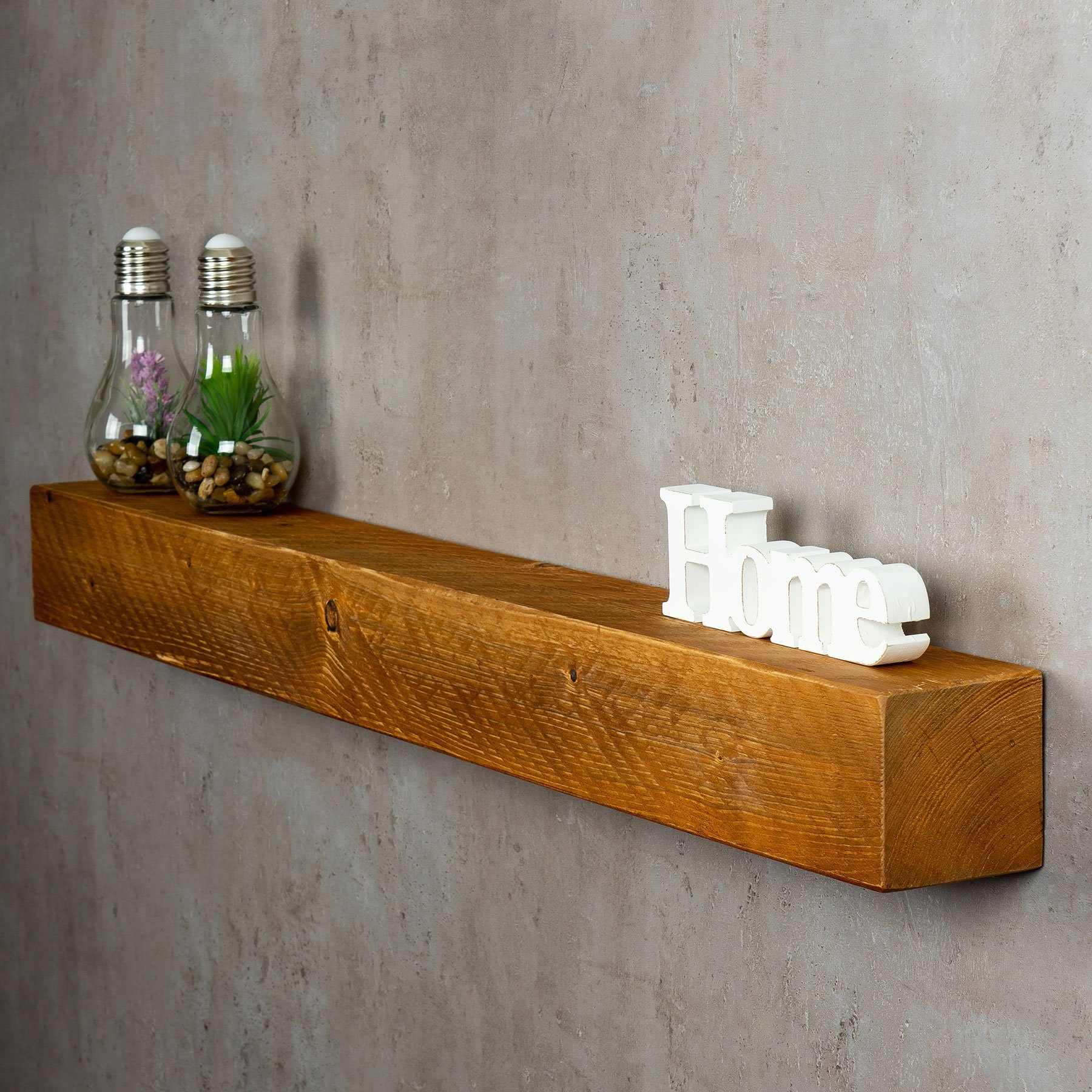 Levandeo® Wandregal, levandeo Wandregal Holz Massiv günstig online kaufen