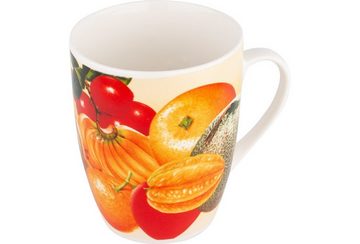 Dekonaz Tasse Welt der Früchte, Porzellan, 10cm x 8cm