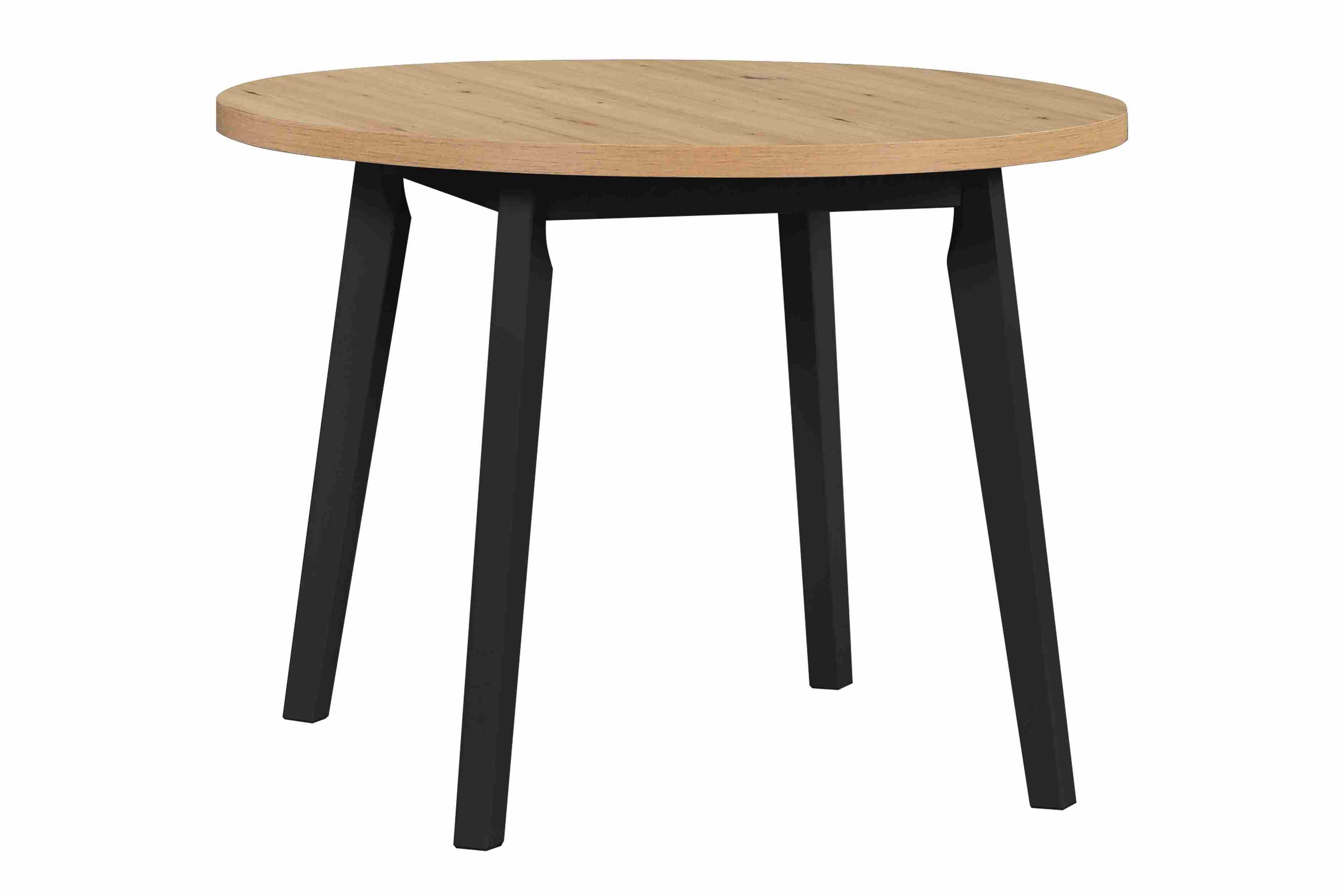 Furnix Esstisch Olimo 3L Küchen-Tisch rund ausziehbar 100/130 cm, 100/130x75x100 cm, Gestell und Beine Buche, pflegeleicht& robust