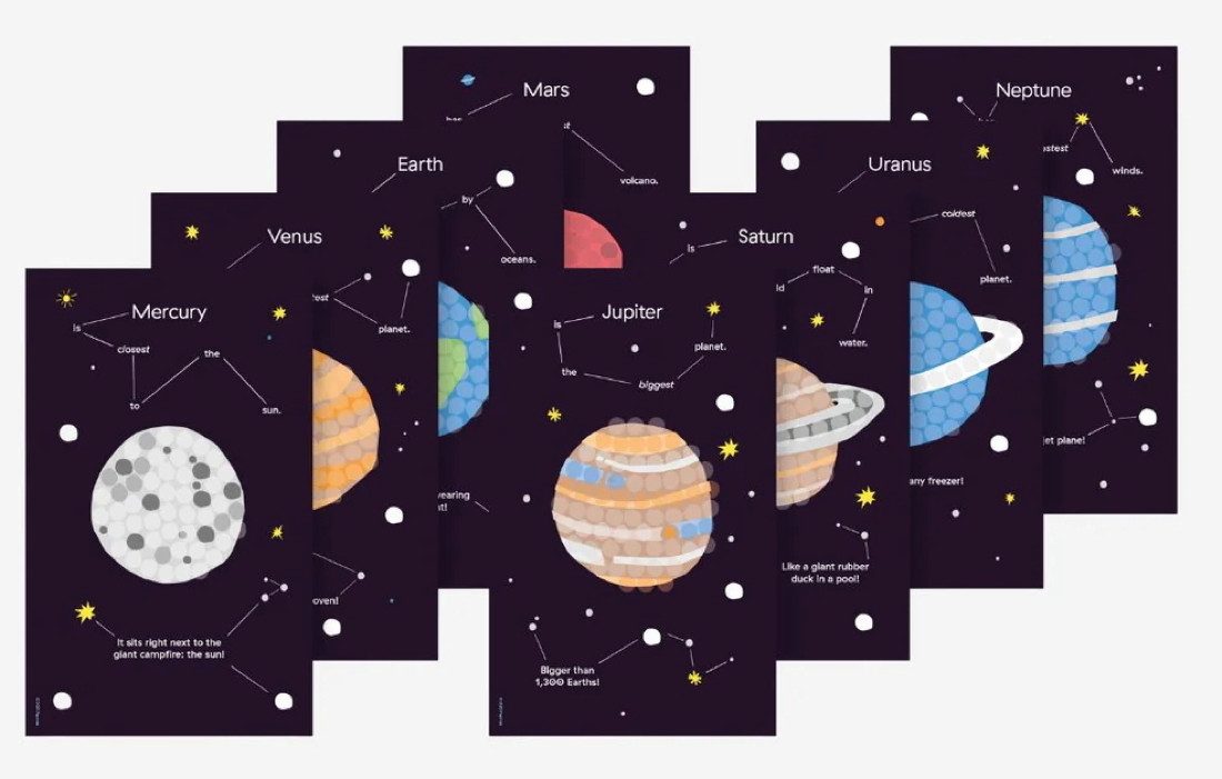 PlayMais Kreativset Bastel Kreativität Bastelset Mosaic 5000 Solar System ab 3 Jahren