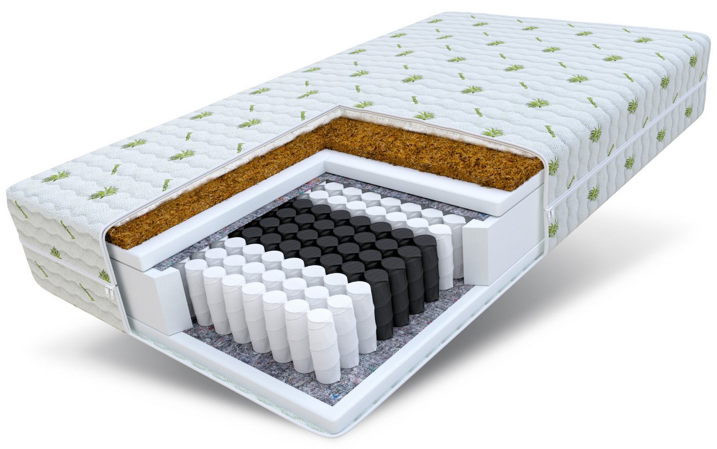 Taschenfederkernmatratze PALOMA Matratze 90x200, 140x200, 180x200 cm & weitere Größen, FDM, 22 cm hoch, (Allergiker geeignet), 7 Zonen