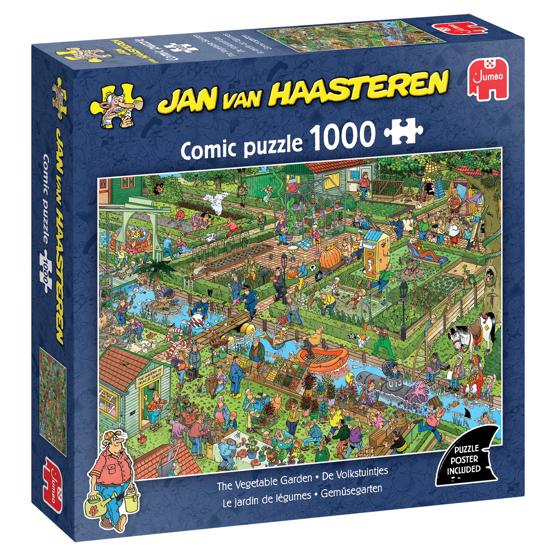 Jan van Haasteren Puzzle Jan van Haasteren, Gemüsegarten, 1000 Teile Puzzle, 1000 Puzzleteile