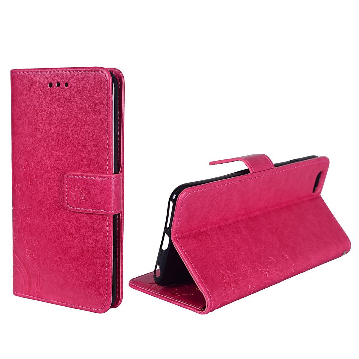 König Design Handyhülle Apple iPhone 6 / 6s, Apple iPhone 6 / 6s Handyhülle Bookcover Rosa