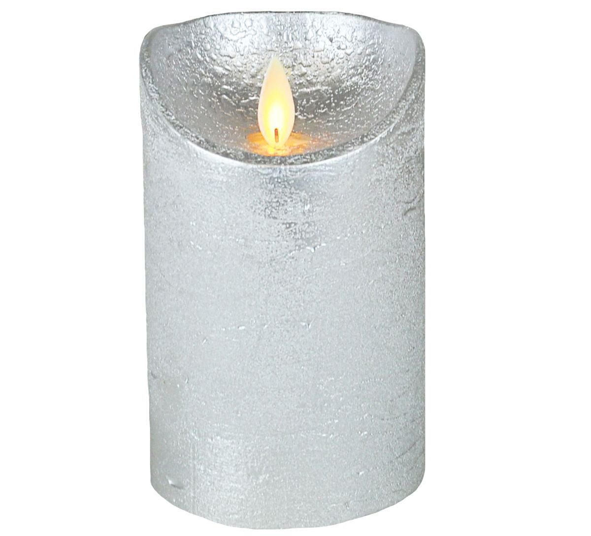 LED-Kerze LED Echtwachskerze Kerze 10 / 12,5 / 15 cm Timer Ø 7,5cm Wachskerze