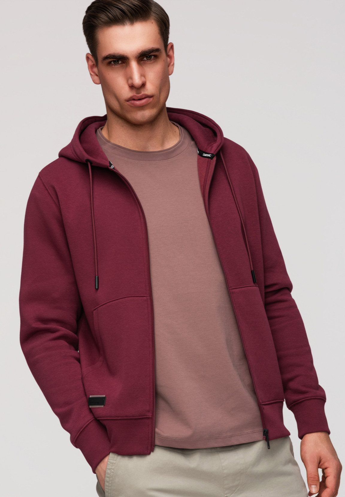 OMBRE Kapuzensweatjacke Kapuzensweatshirt – Bild 4 von 5
