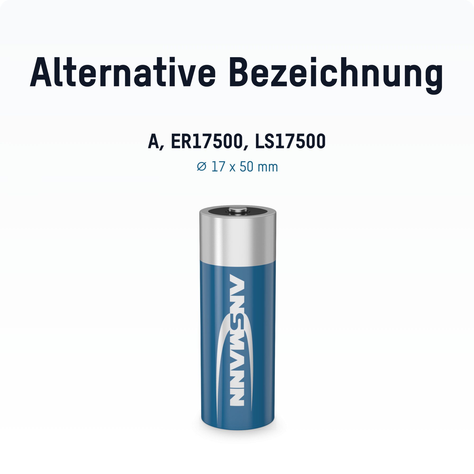 ANSMANN AG LiSOCl2 Batterie ER17500 / A3 3,6V Batterie