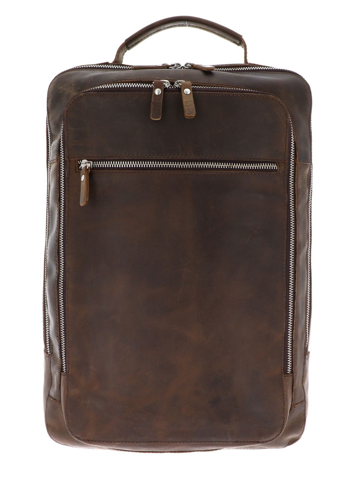 Leonhard Heyden Rucksack Business Rucksack 7670 (Set, 2-tlg), aus echtem Rindsleder