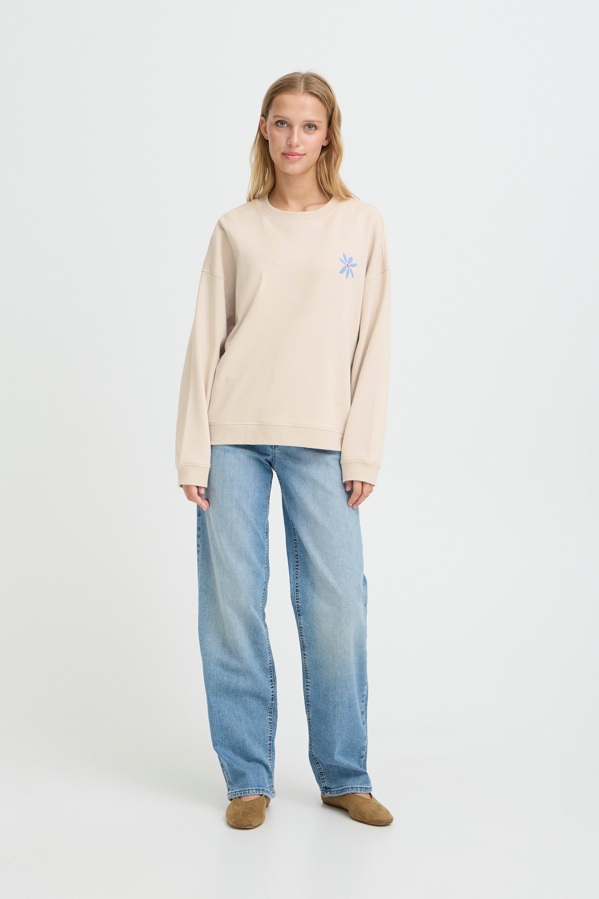 Ichi Fleecepullover Sweatshirt IHBAUMA