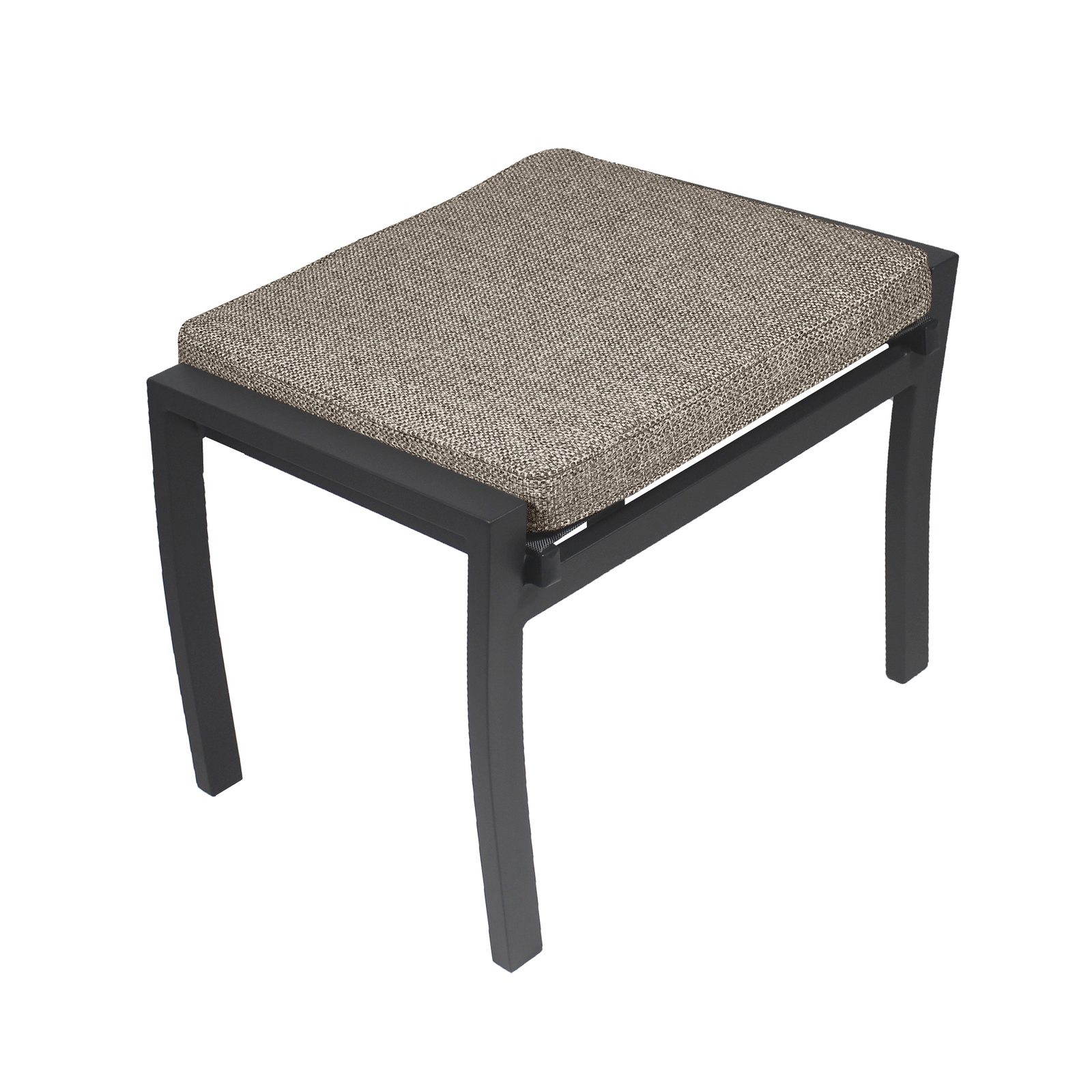 L.C. Wholesaler GmbH Gartenlounge-Hocker AVENA, UV-beständig, wetterbeständig, rostfrei