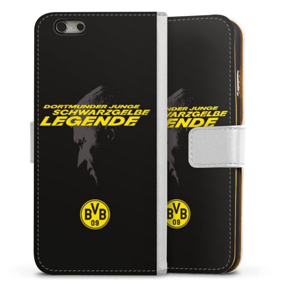 DeinDesign Handyhülle Marco Reus Borussia Dortmund BVB Danke Marco Schwarzgelbe Legende, Apple iPhone 6s Hülle Handy Flip Case Wallet Cover Handytasche Leder