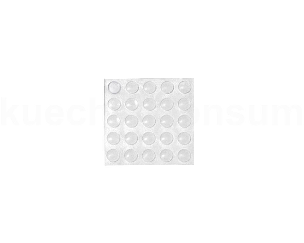 kuechenkonsum Мебельgriff Türanschlagpuffer selbstklebend transparent 25 Stück (25-St), Stück auf Palette