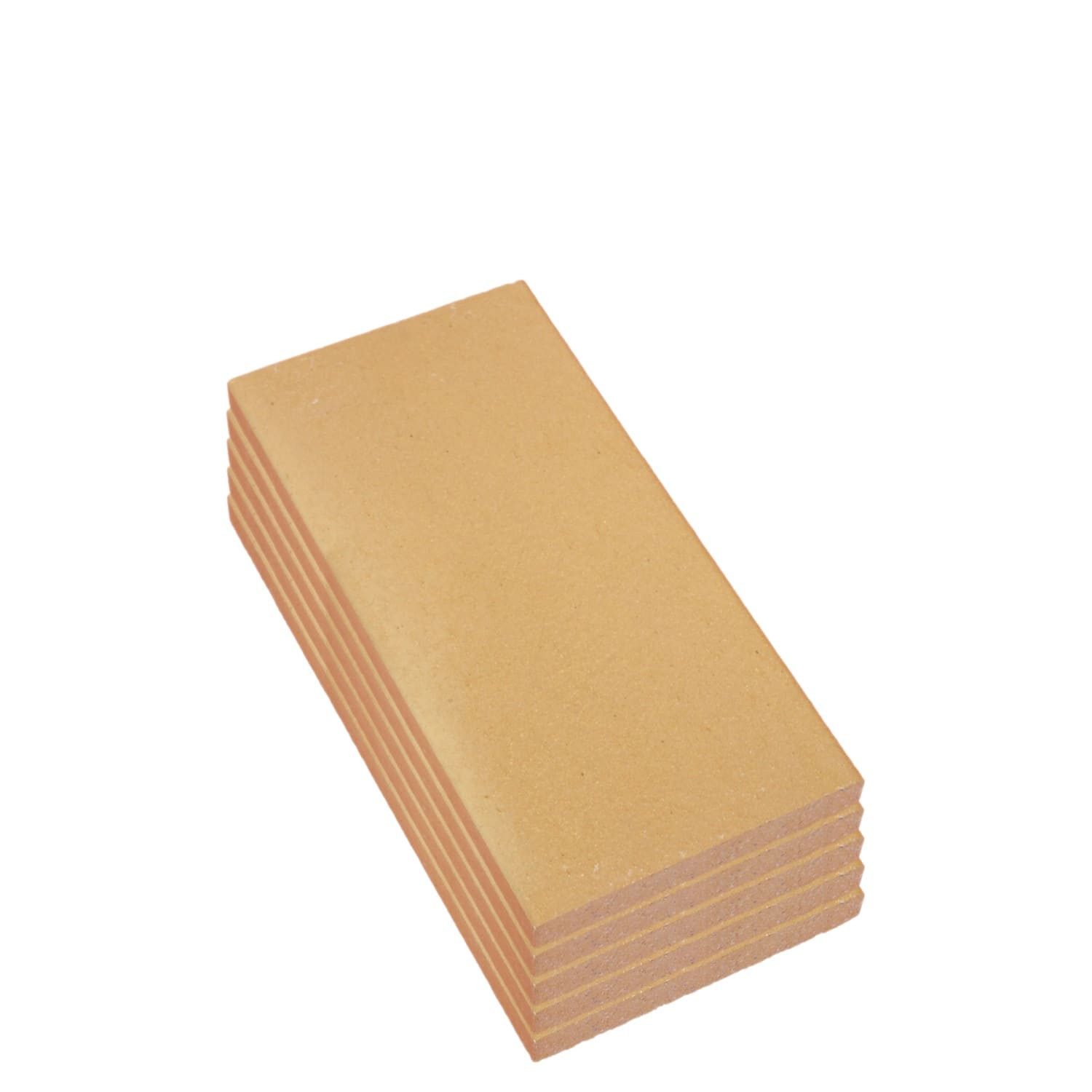 Sendeo Feuerraumplatten Schamotteplatte SENDEO 400 x 200 x 30 mm 5 Stück, besonders hochwertig und stabil