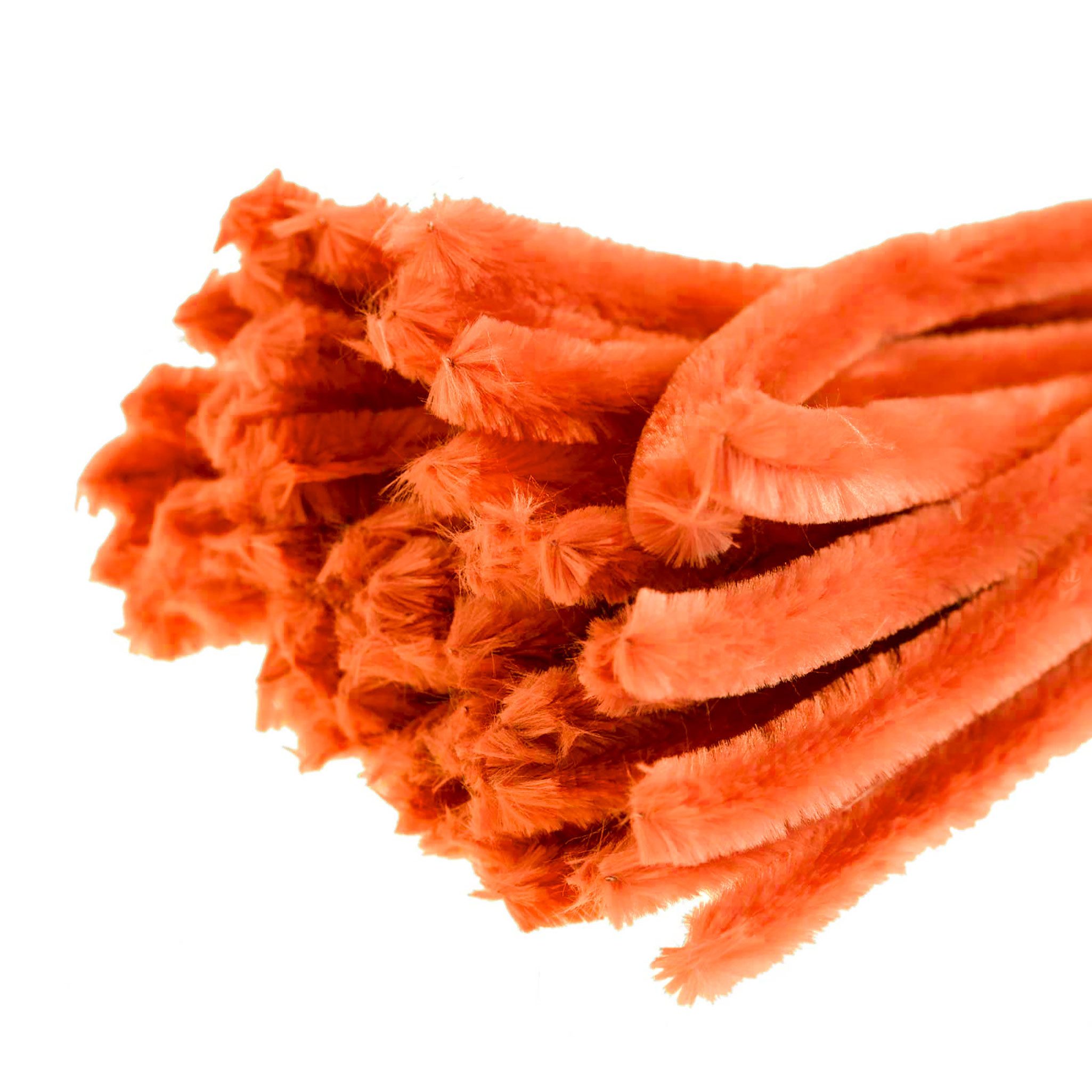 maDDma Basteldraht Pfeifenreiniger 15 Stück 15mm Länge 30cm, orange
