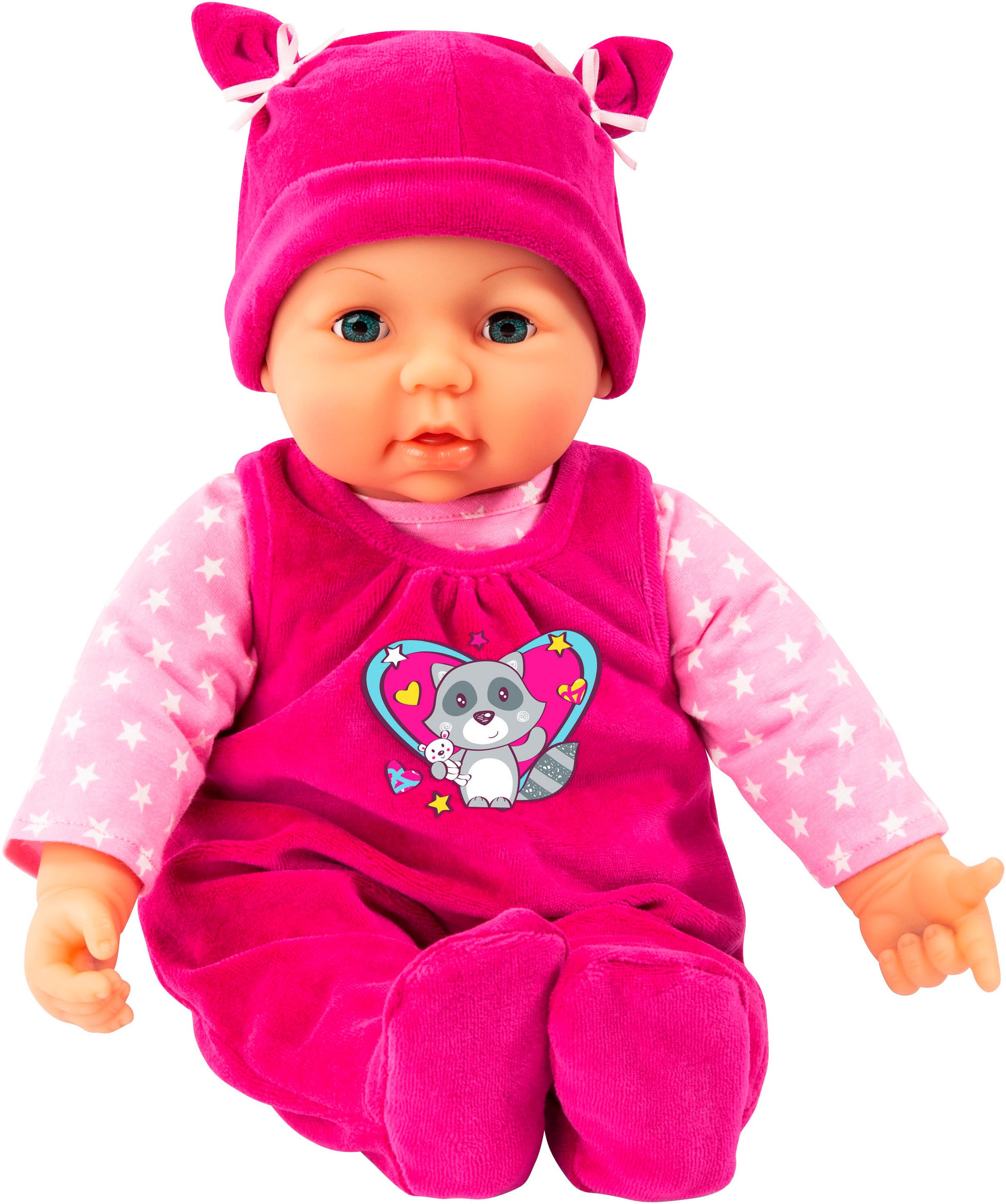 Bayer Puppenkleidung Latzhose Waschbär 46 cm (Set, 3-tlg) günstig online kaufen