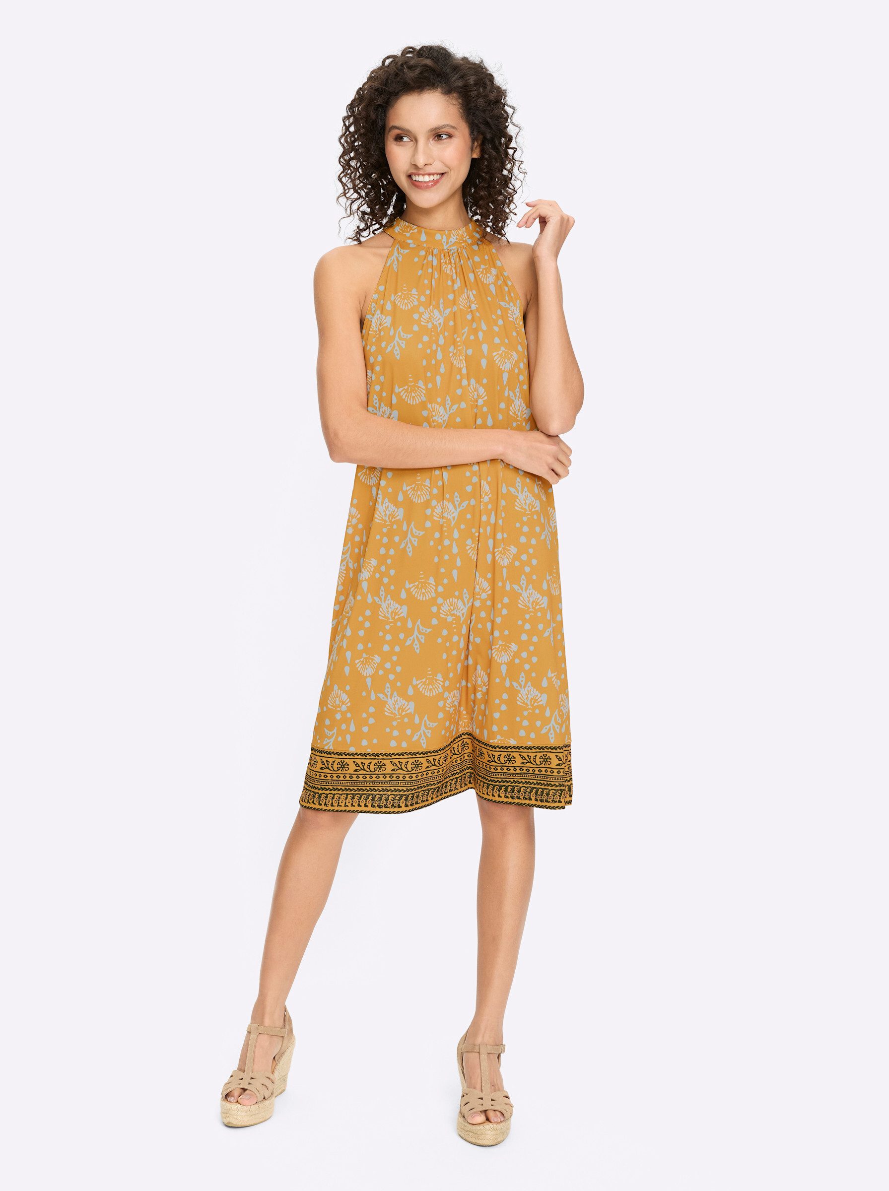 heine Jerseykleid Jersey-Kleid Ärmellos