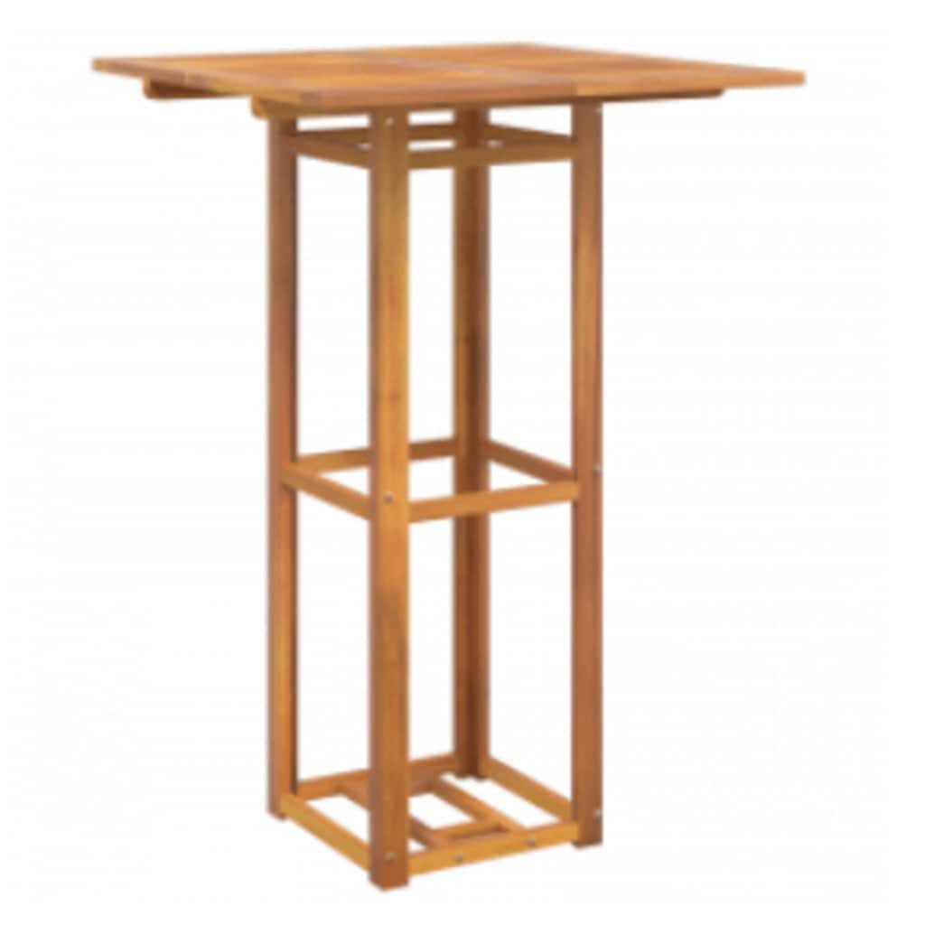 vidaXL Gartentisch Bistrotisch 75x75x110 cm Massivholz (1-St)
