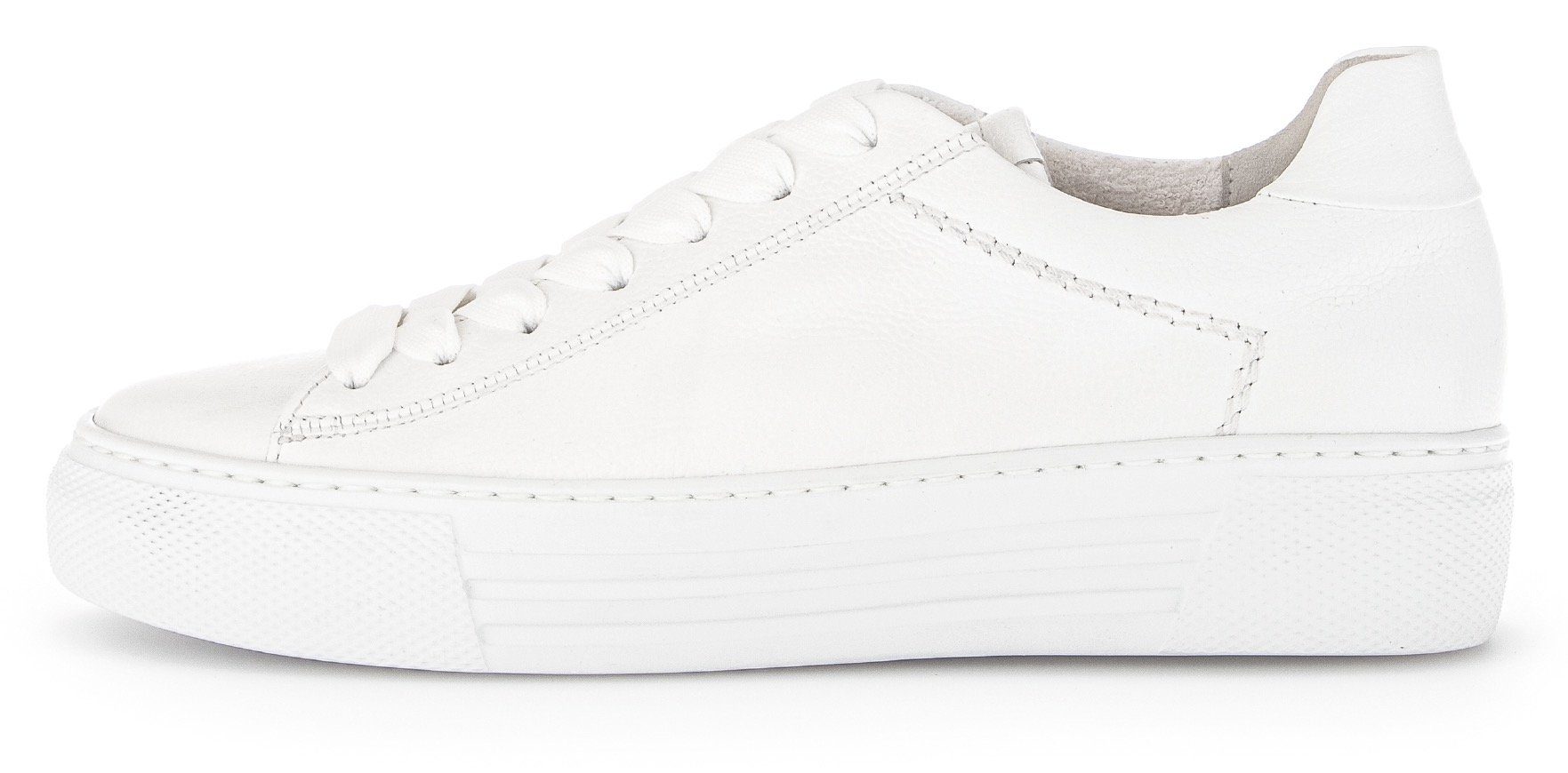 Gabor FLORENZ Plateausneaker, Freizeitschuh, Halbschuh, Schnürschuh mit dezenten Ziernähten