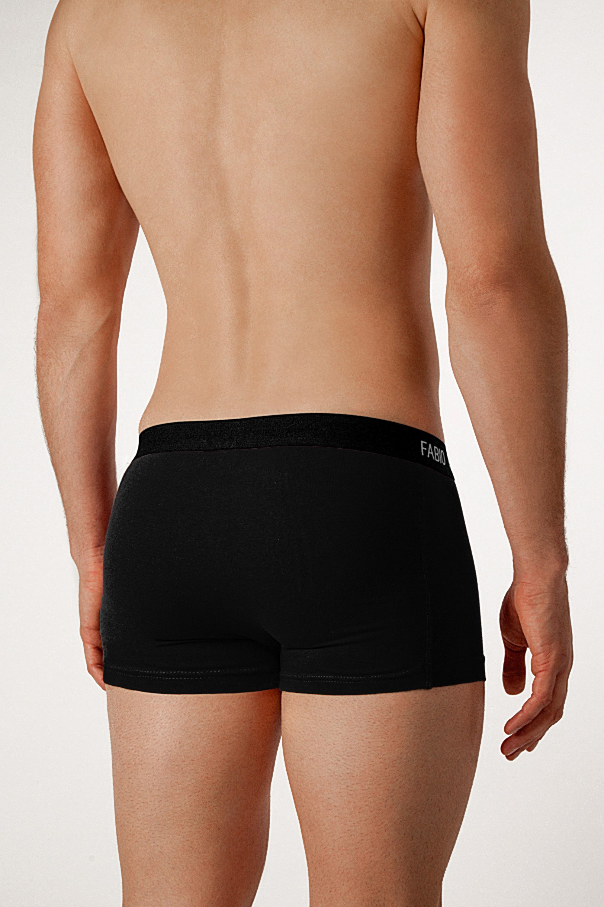 Fabio Farini Boxershorts Herren Boxer Unterhosen Baumwolle - Männer Retroshorts (8-St) angenehme Passform und Pflegehinweis aufgedruckt