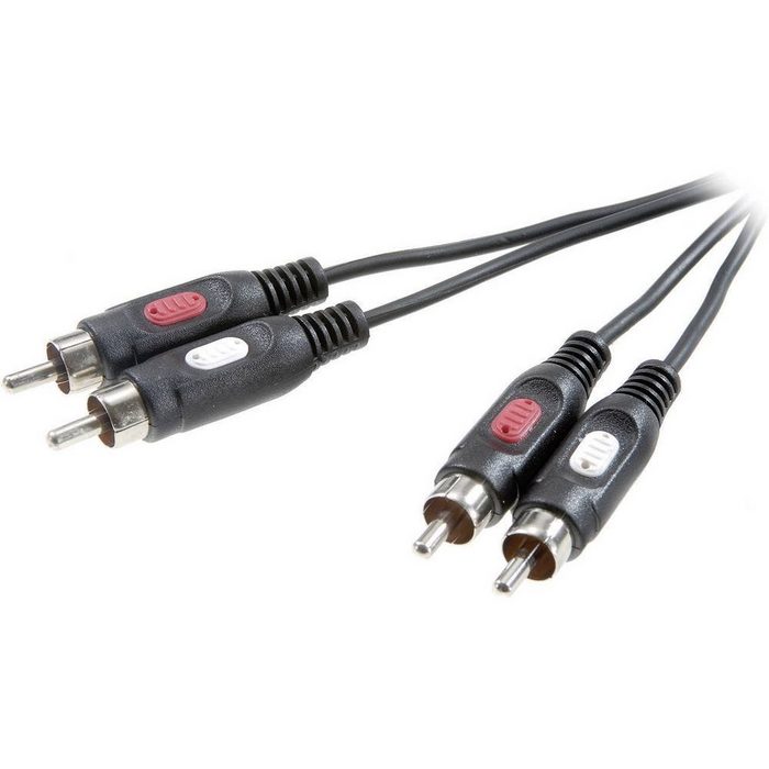 SpeaKa Professional Speaka Audiokabel 2x Cinch 10 m Audio- & Video-Kabel (10.00 cm)