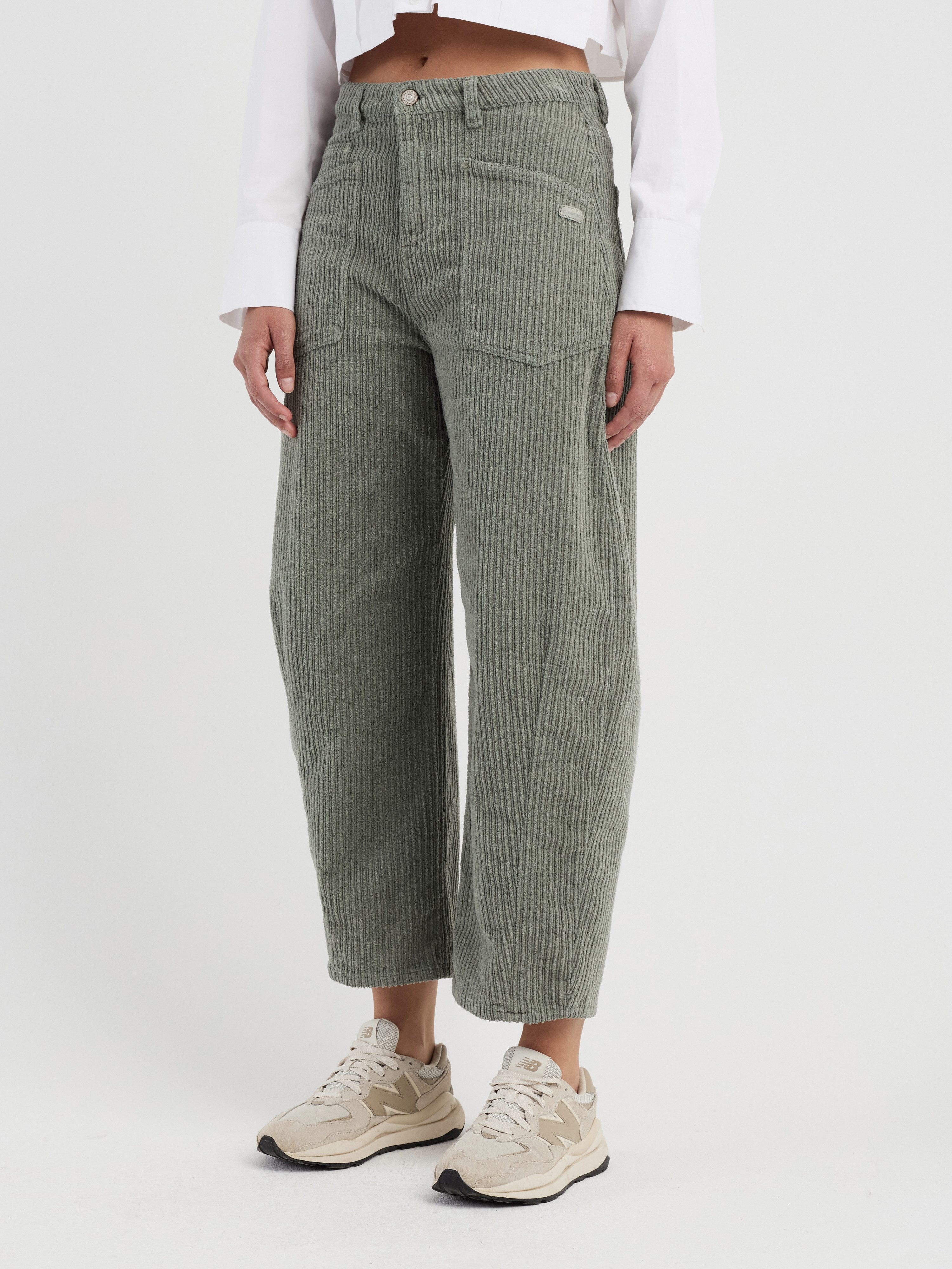 GANG Cordhose 94ODINA im O-Shape, verkürzte Beinlänge
