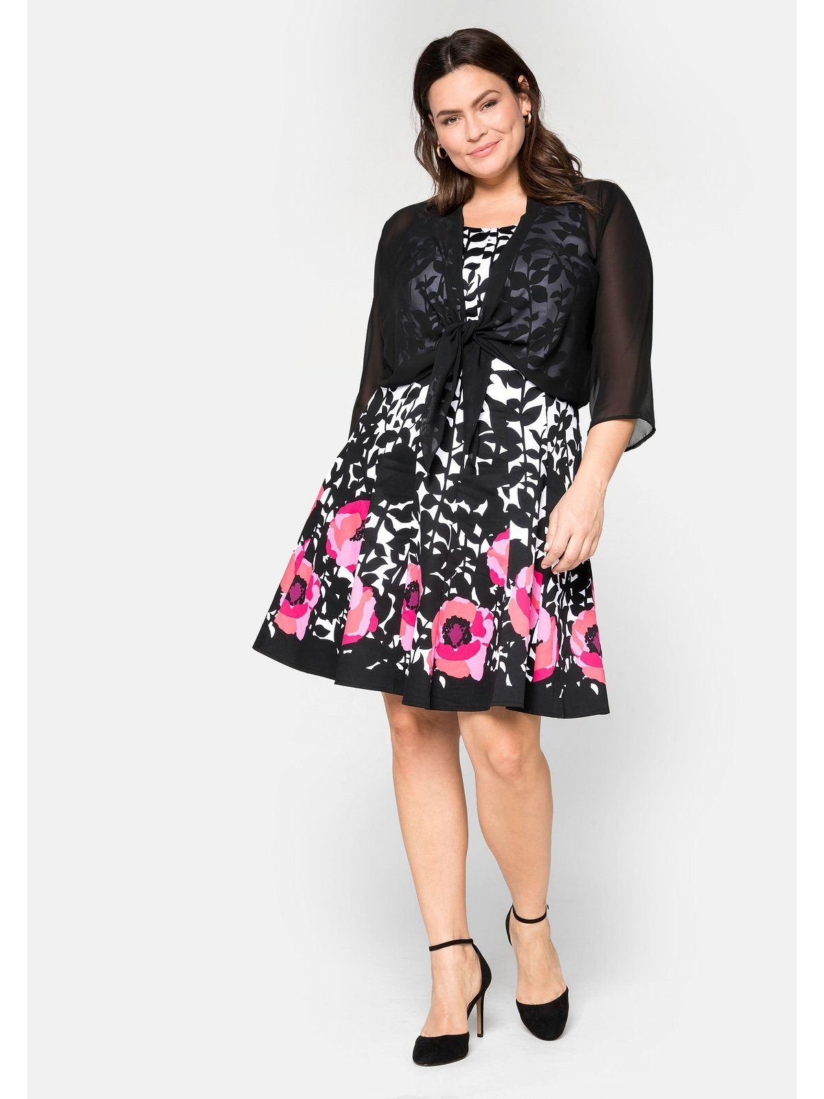 Sheego Bolerojacke Große Größen aus Chiffon