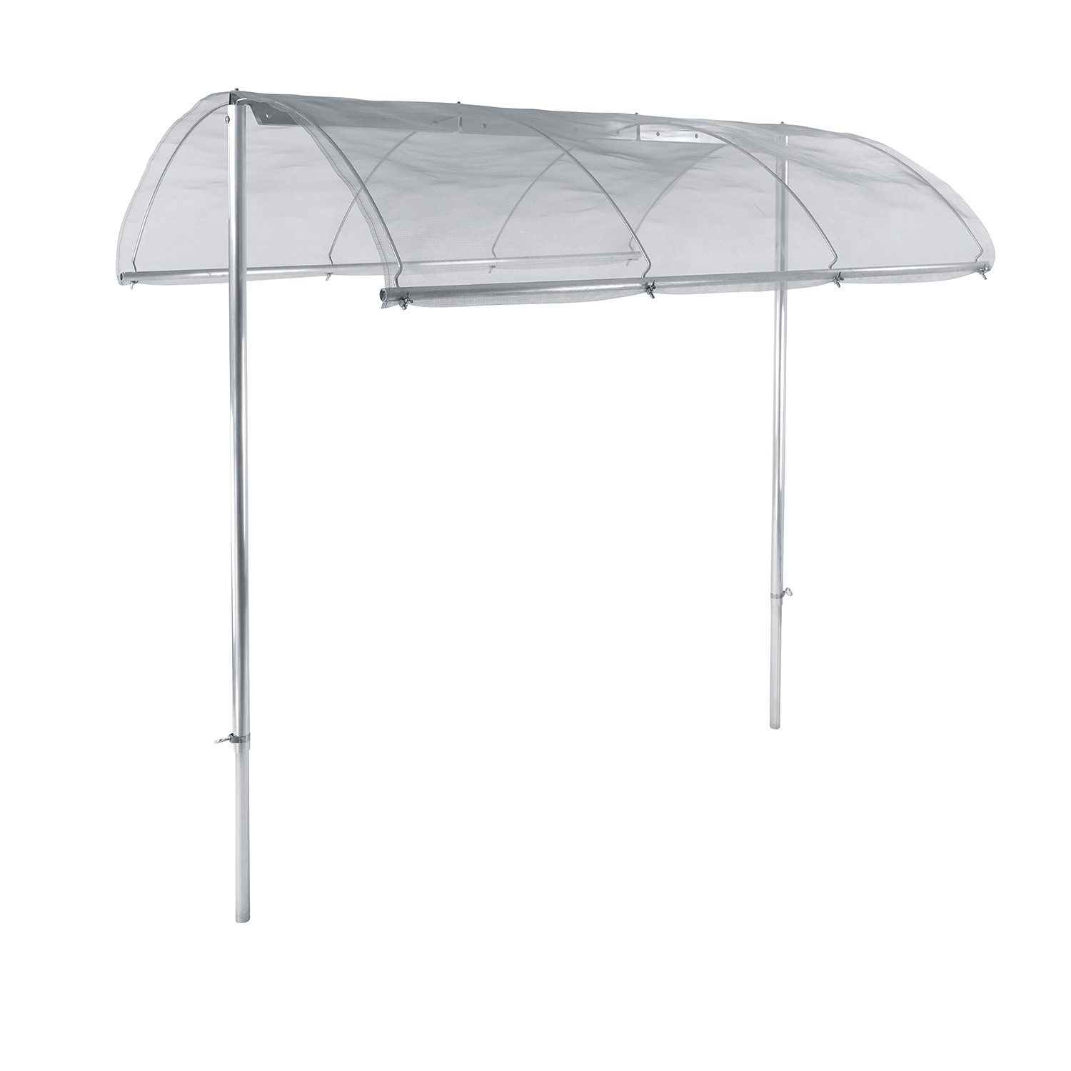 Bellissa Tomatengewächshaus Tomatendach höhenverstell Pflanzenschutzdach regendichte Überdachung, plastikfrei: besteht aus Kreislaufmaterialien & ist vollst. recycelbar