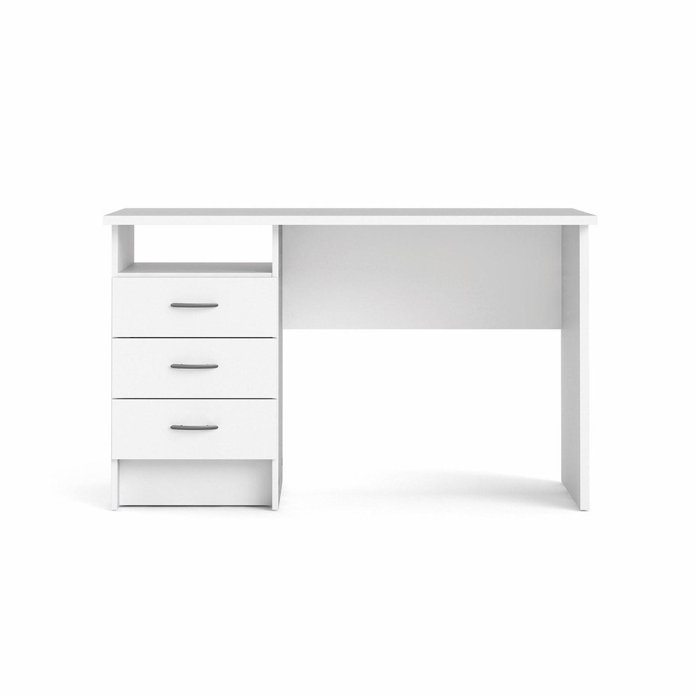 Schreibtisch Fula Schreibtisch 3 Schubladen weiss.