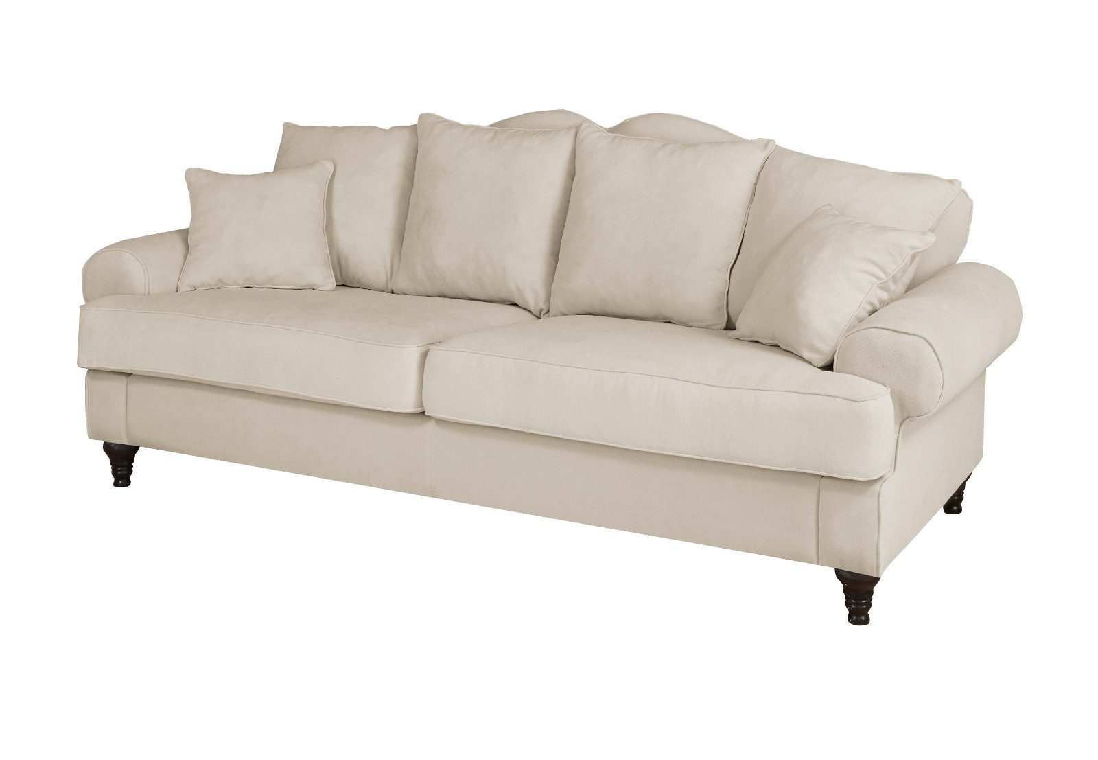 Furn.Design Sofa Adelina, Polsterung mit Wellenunterfederung und Federkern, Landhausstil