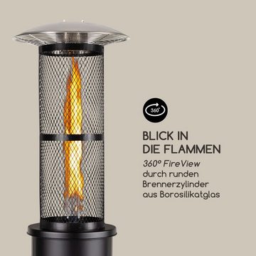 blumfeldt Terrassenstrahler Goldflame Gas Heater, 11200 W, elektrische Gasheizgerät terrassenheizstrahler Outdoor