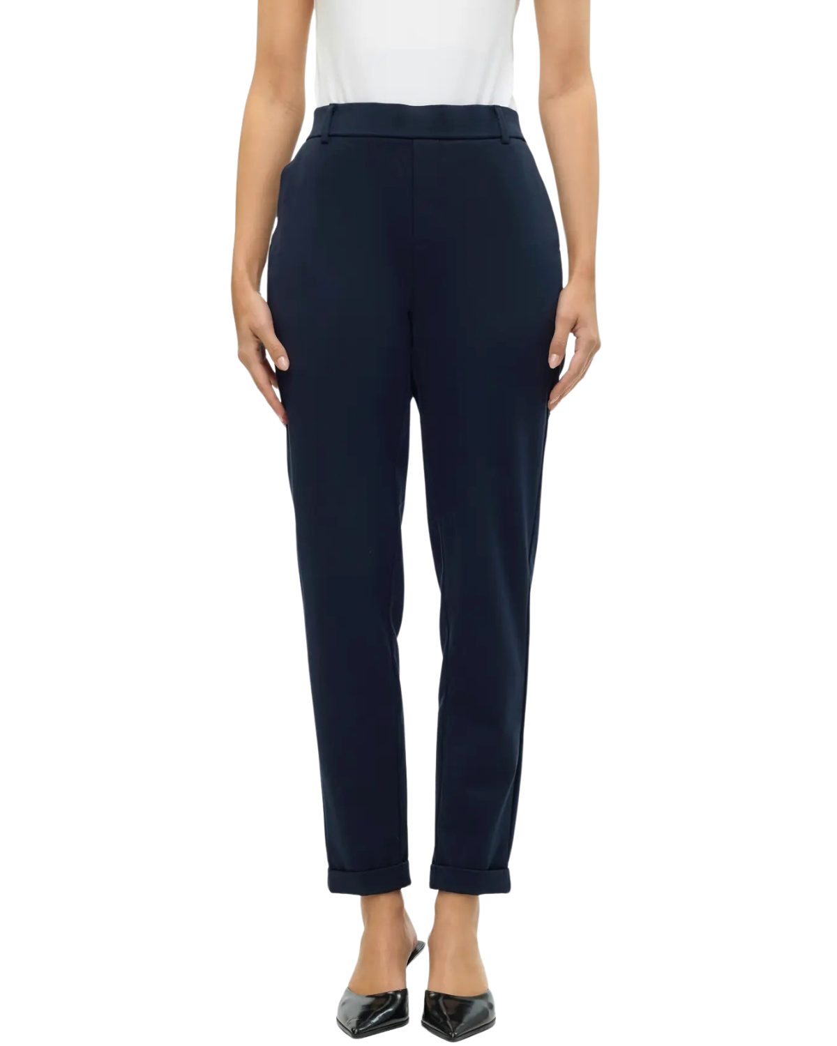 Vero Moda Stoffhose Mid Waist Loose Tapered Fit Hose günstig online kaufen