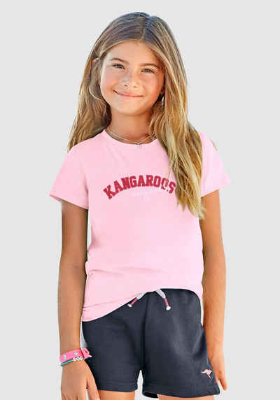 KangaROOS T-Shirt mit Flockdruck