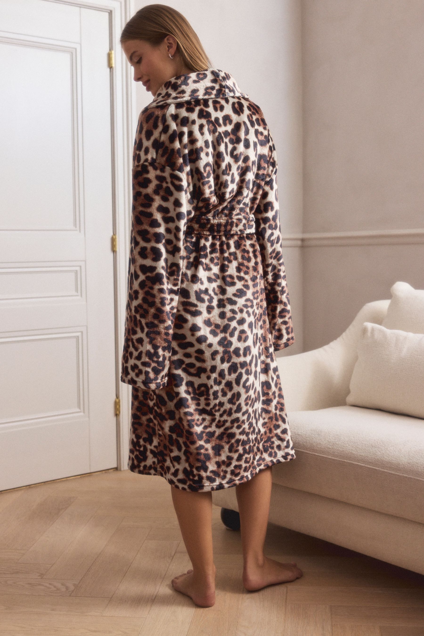 Next Damenbademantel Superweicher Bademantel, Polyester (recycelt)