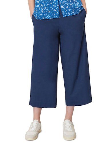 Marc O'Polo DENIM Culotte mit breitem, elastischem Bund admiral | Weite Hosen