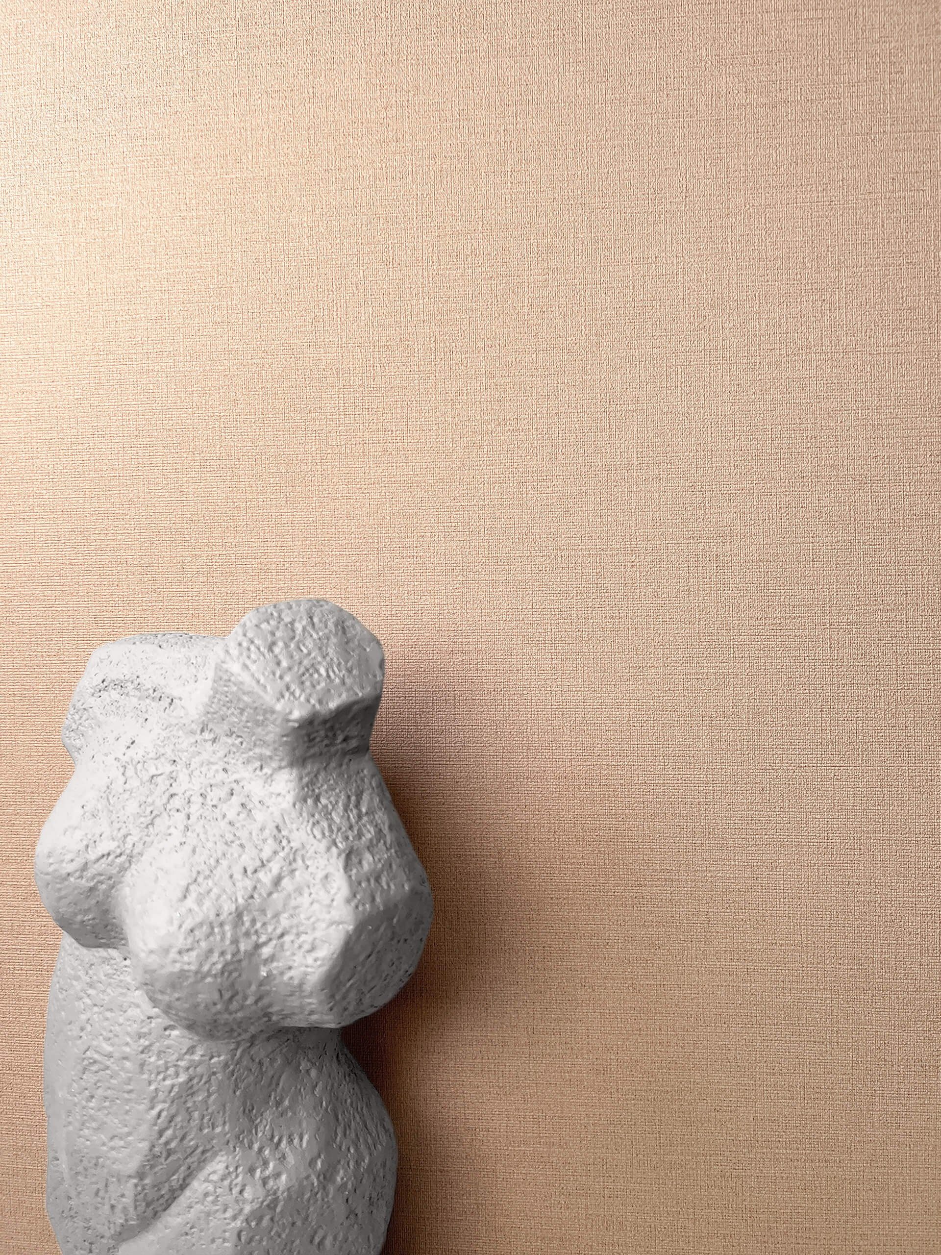 Newroom Vliestapete No. 22 Milder Optimismus Tapete Edle Farben Unifarbe,Struktur,Textil, Braun Tapete Uni Unifarbe - Unitapete Strukturtapete Mauve Altrosa Abwaschbar Modern Struktur Textil für Büro Diele/Flur Schlafen, Unitapete