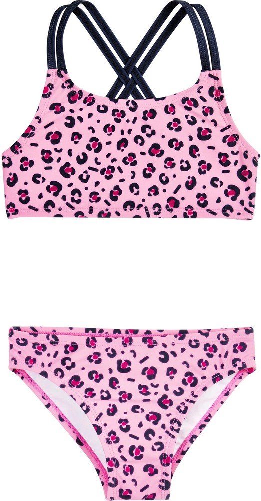 UV-Schutz Bikini Playshoes Pink Leo-Print Badeshorts