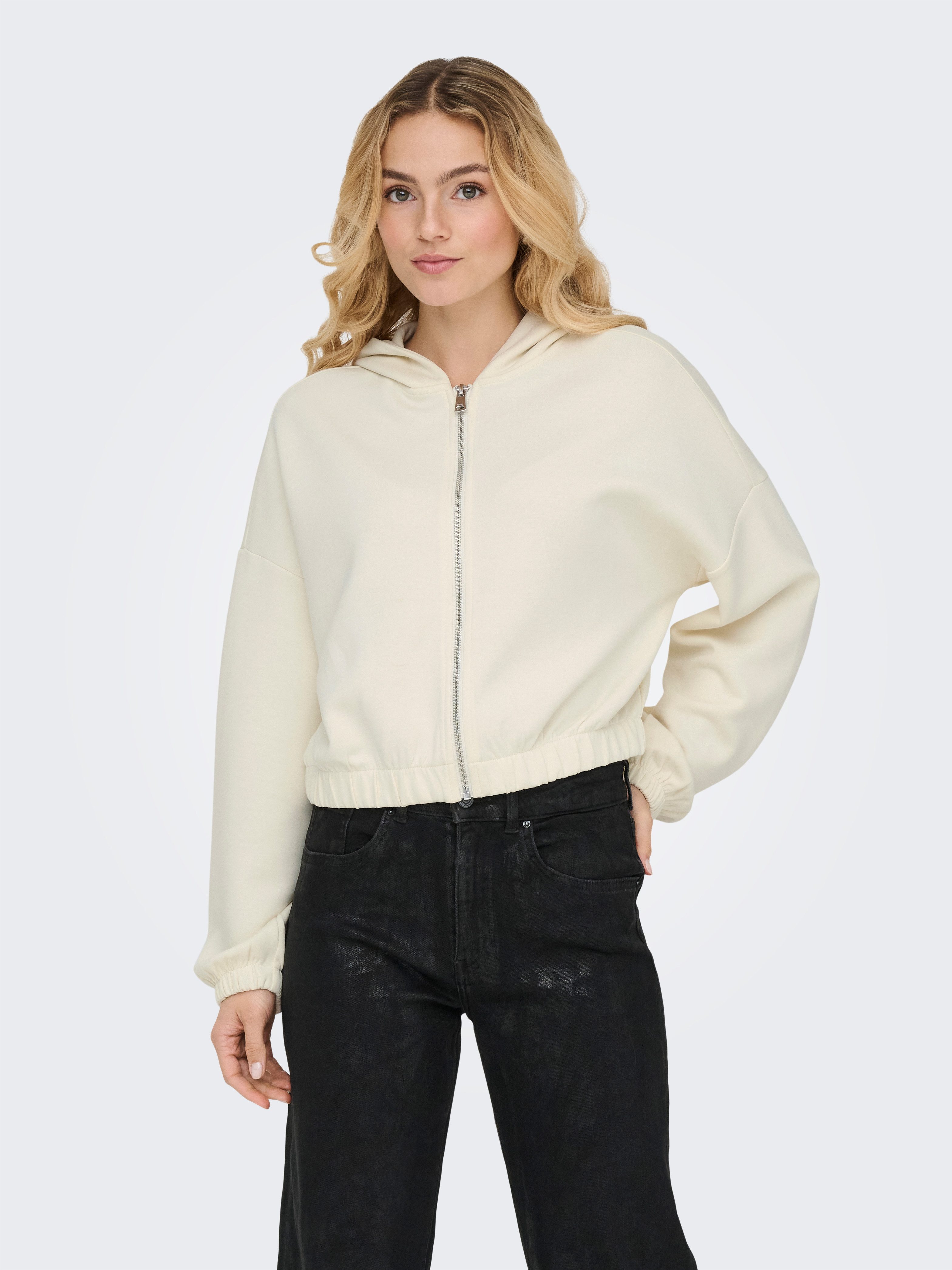 ONLY Kapuzensweatshirt ONLSCARLETT LS ELASTIC ZIP HOOD SWT NOOS