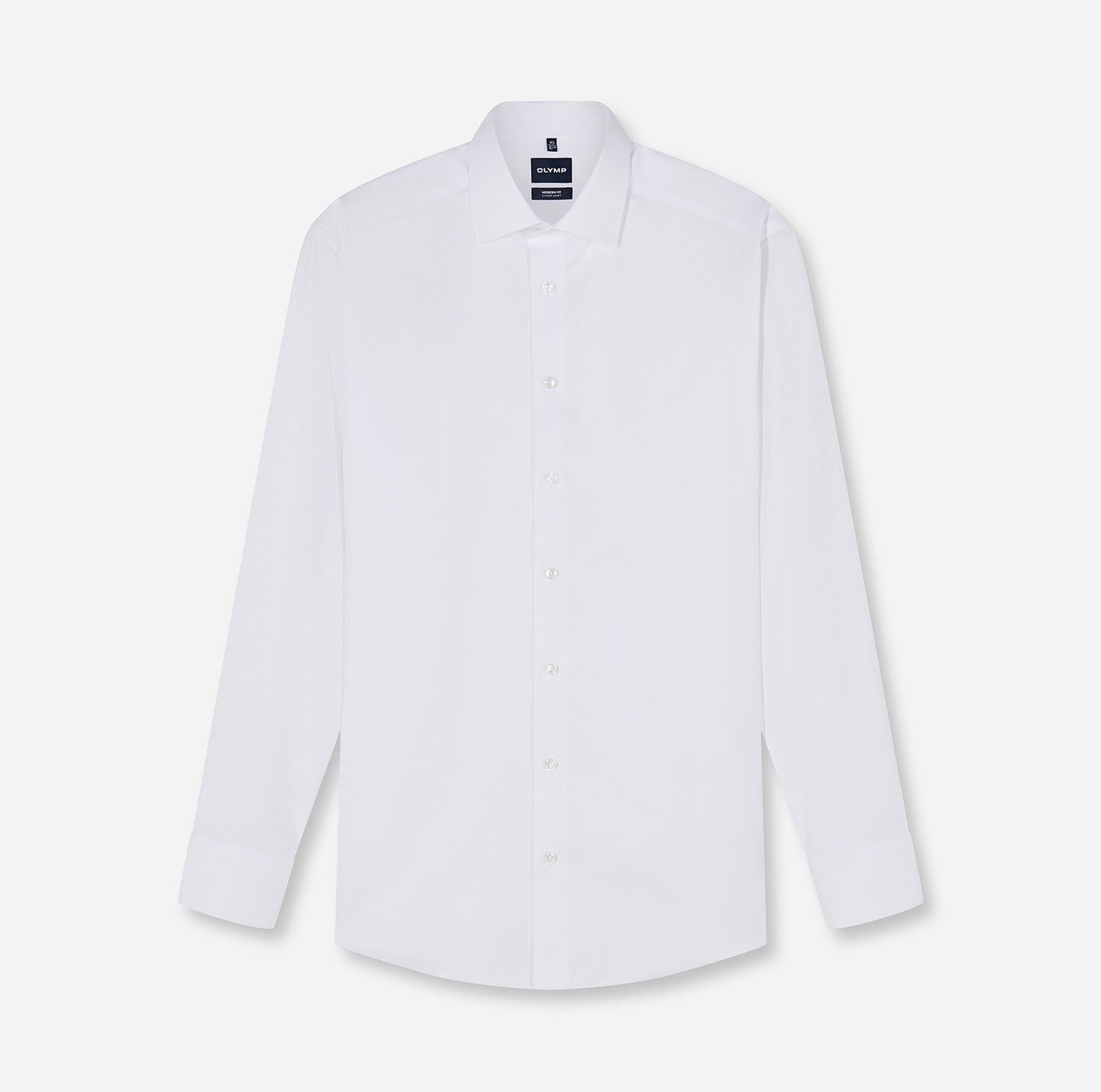 OLYMP Langarmhemd Luxor Covershirt höchste Blickdichte, bügelfrei, Businesshemd, Modern fit