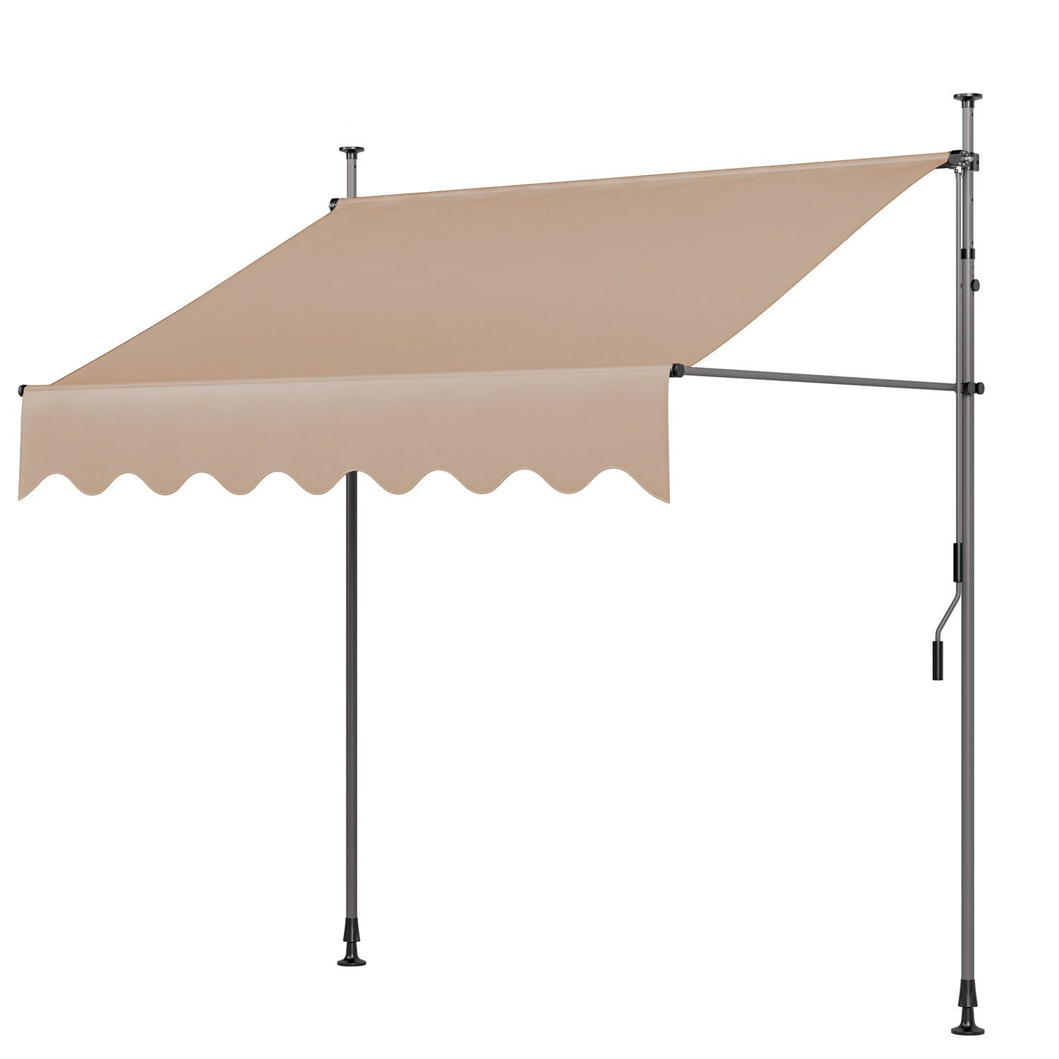TLGREEN Klemmmarkise,Balkonmarkise,Sonnenschutz mit Handkurbel, UV-Beständi günstig online kaufen
