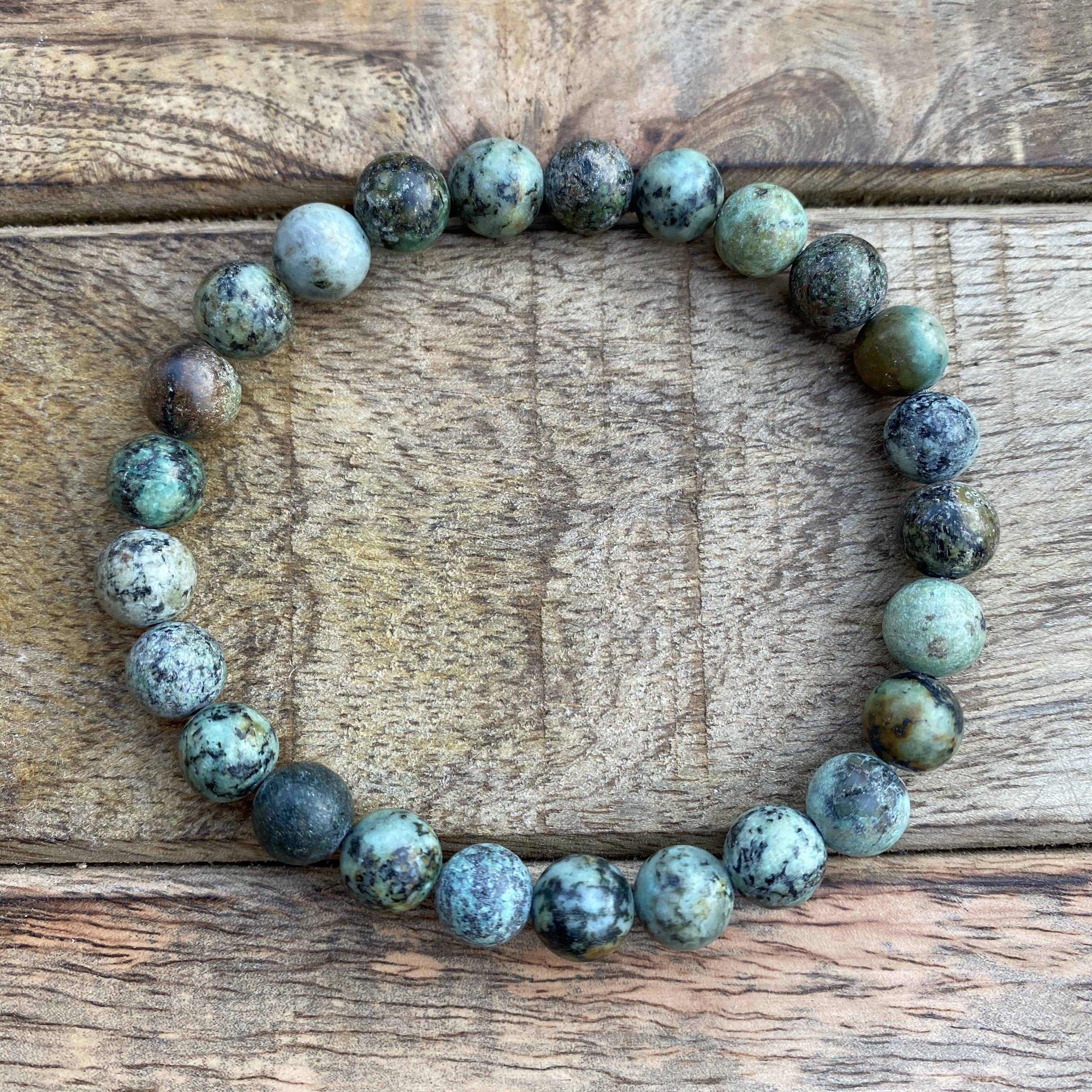 NAHLE Perlenarmband Armband Afrikanischer Türkis Naturstein Armband (inkl. günstig online kaufen