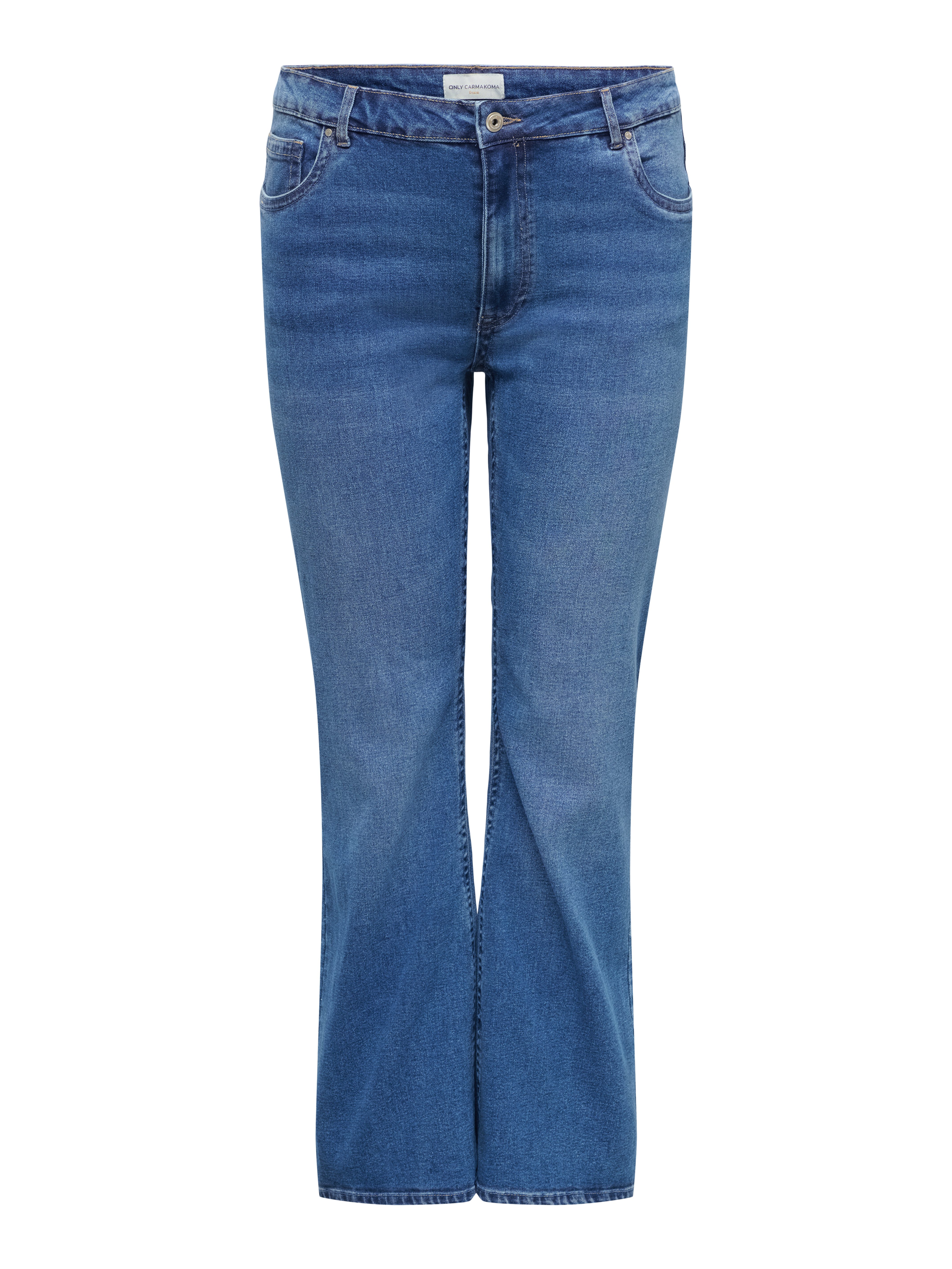 ONLY CARMAKOMA Bootcut-Jeans CARPHOEBE REG BACK POC FLA PIM852 NOOS Baumwollmischung, Regular Waist – Bild 5 von 5