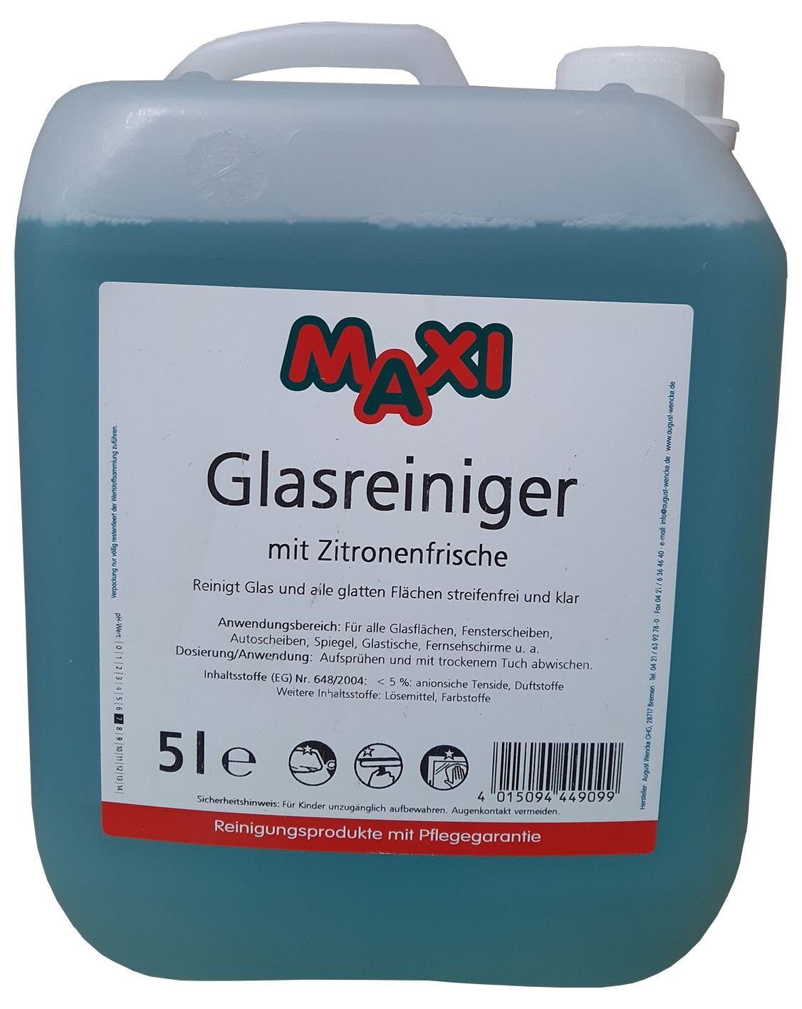Maxi Handgelenkstütze Glasreiniger Citro - 5 Liter