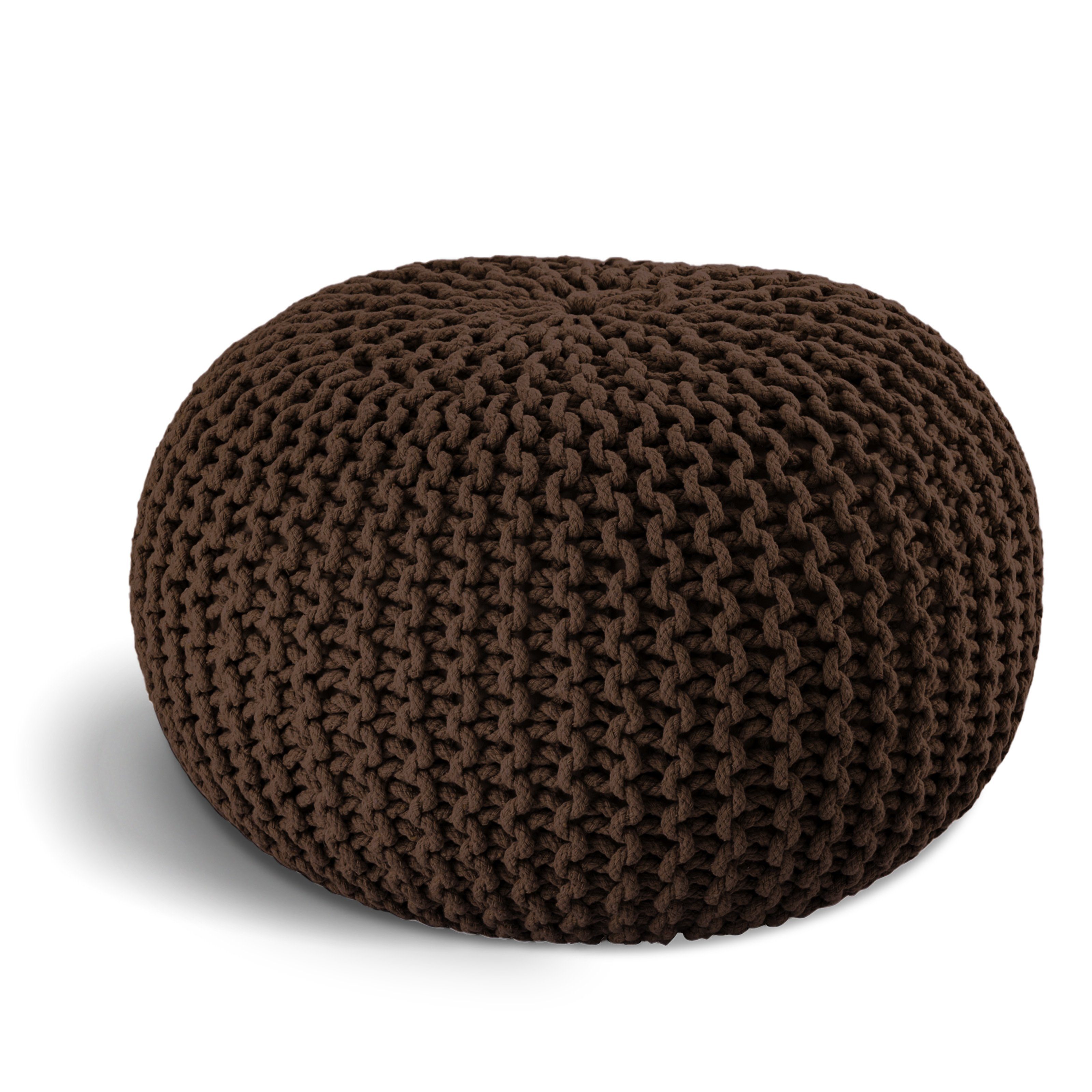 ELYFLAIR Pouf ELYFLAIR® Handgestrickter Pouf aus günstig online kaufen